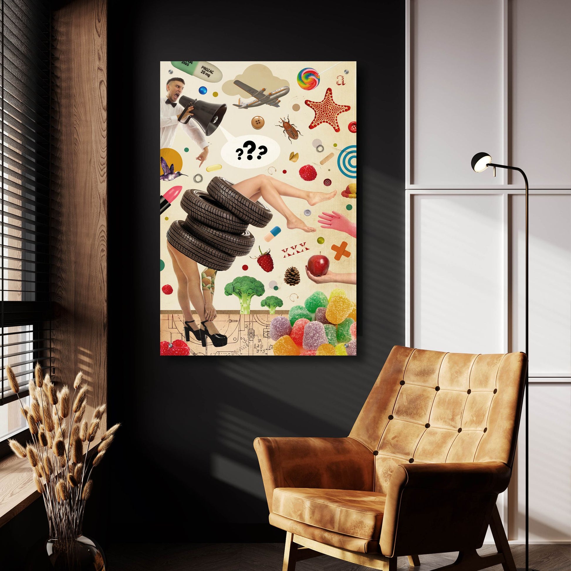 Epic Art 'Candid' by Elo Marc, Acrylic Glass Wall Art,24x36