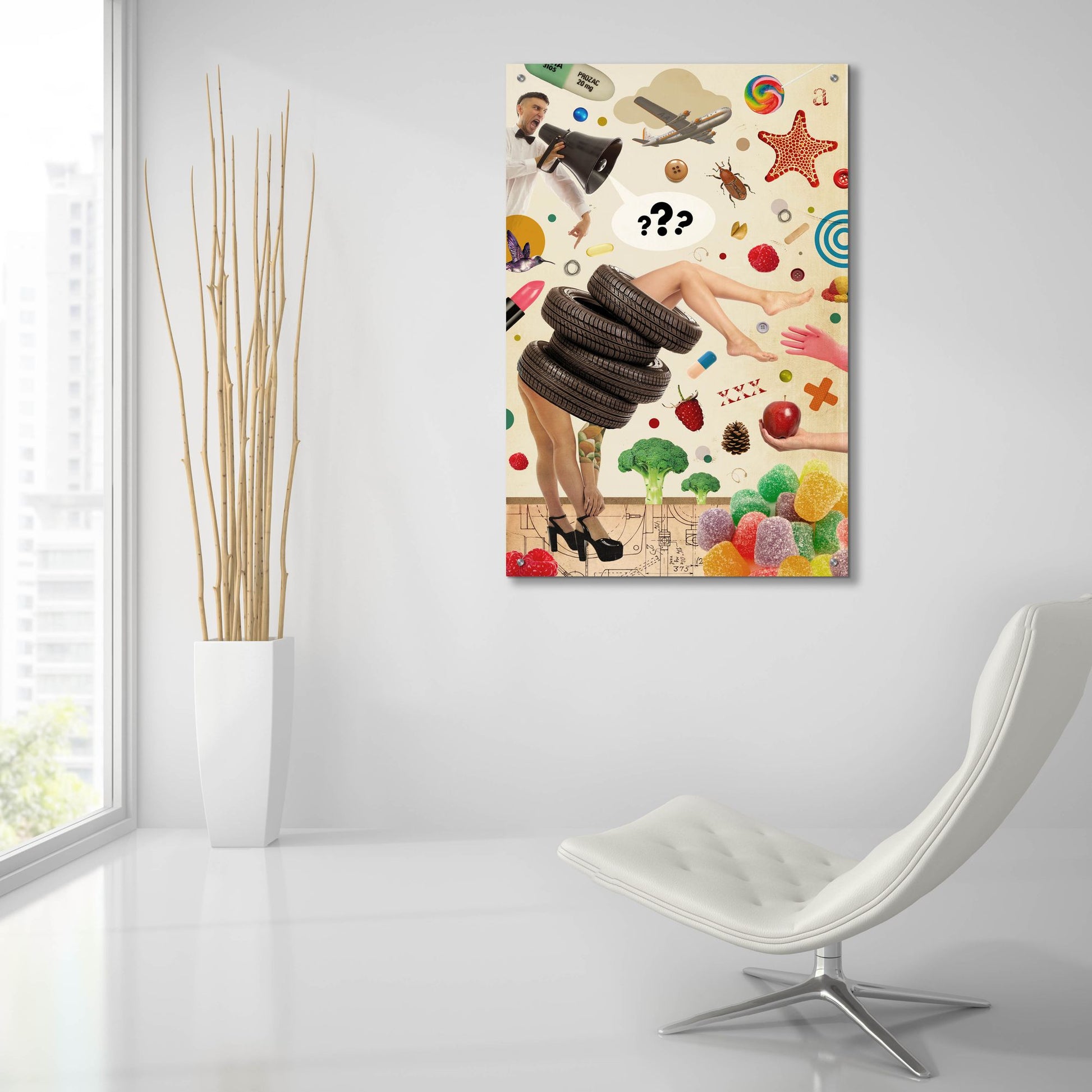 Epic Art 'Candid' by Elo Marc, Acrylic Glass Wall Art,24x36