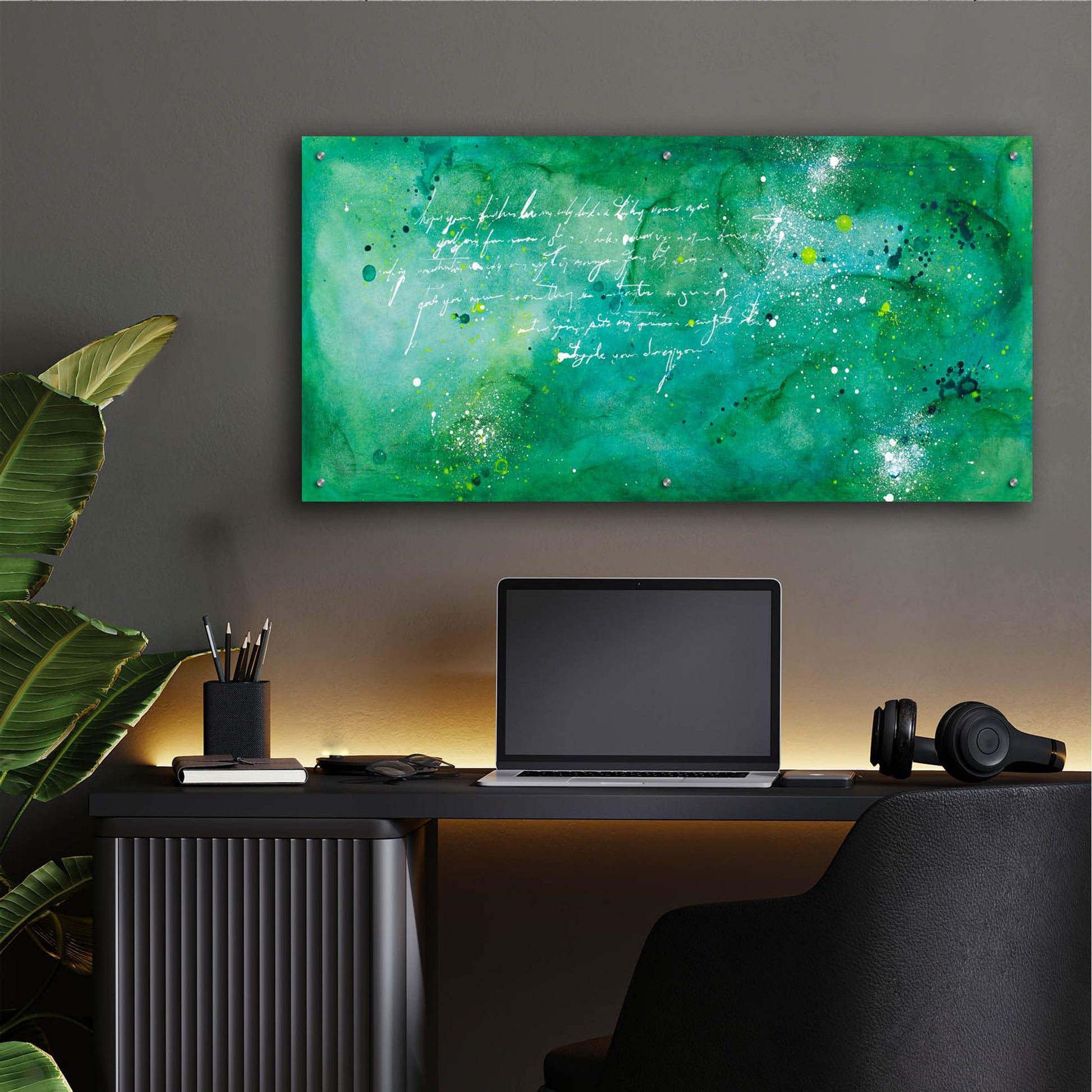 Epic Art 'April Nights' by Hanna Bruer, Acrylic Glass Wall Art,48x24