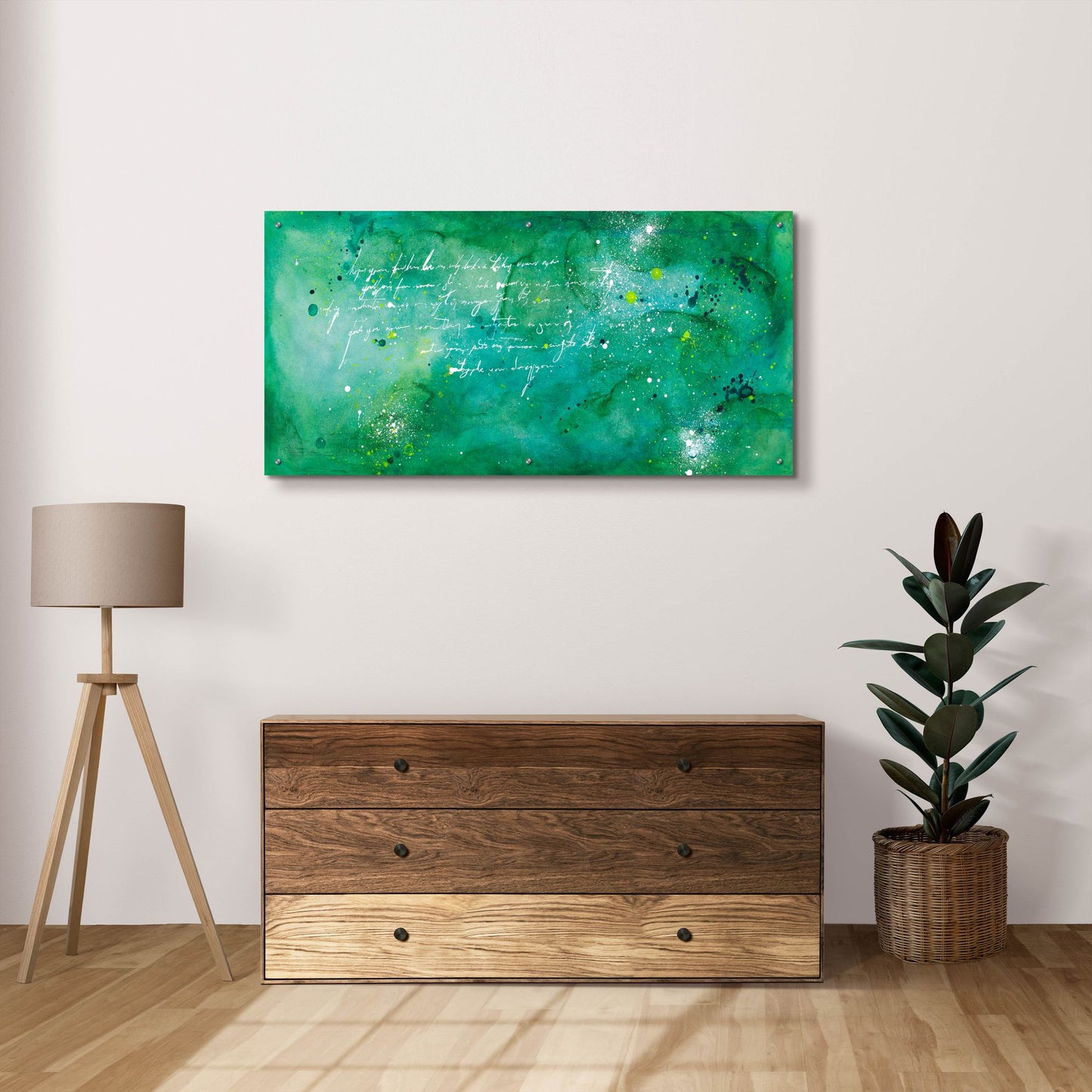 Epic Art 'April Nights' by Hanna Bruer, Acrylic Glass Wall Art,48x24