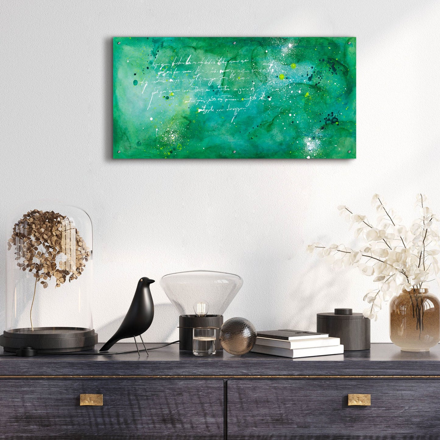 Epic Art 'April Nights' by Hanna Bruer, Acrylic Glass Wall Art,48x24