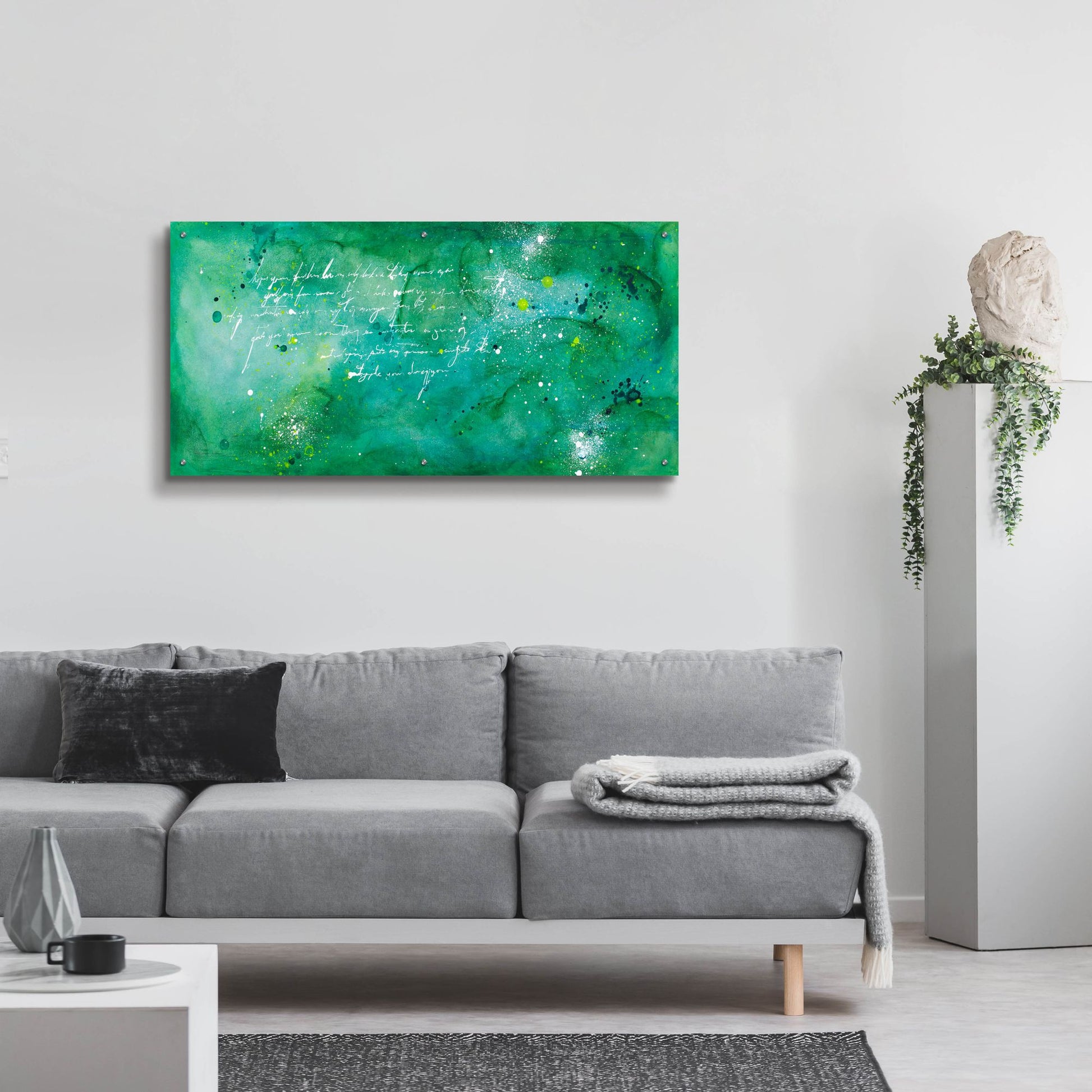 Epic Art 'April Nights' by Hanna Bruer, Acrylic Glass Wall Art,48x24