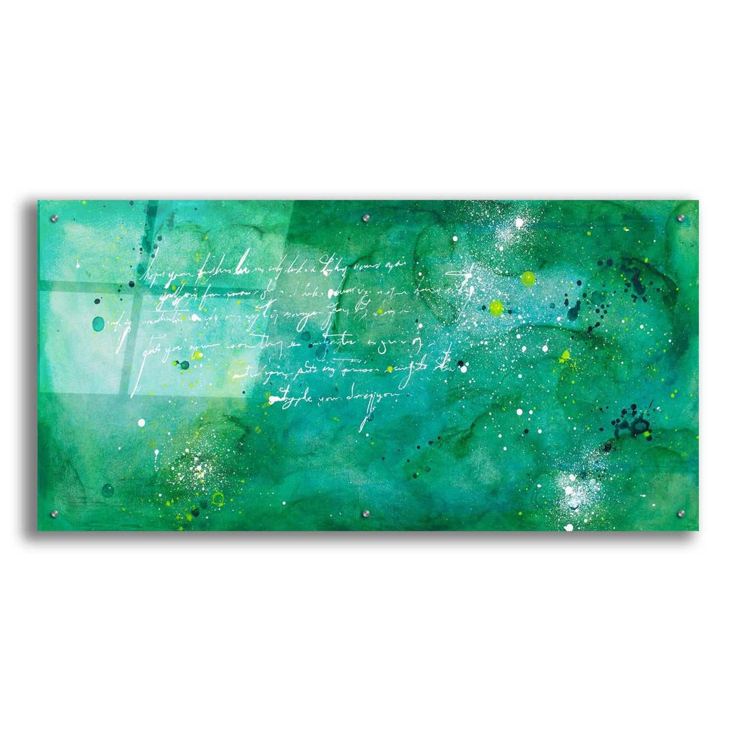 Epic Art 'April Nights' by Hanna Bruer, Acrylic Glass Wall Art,48x24