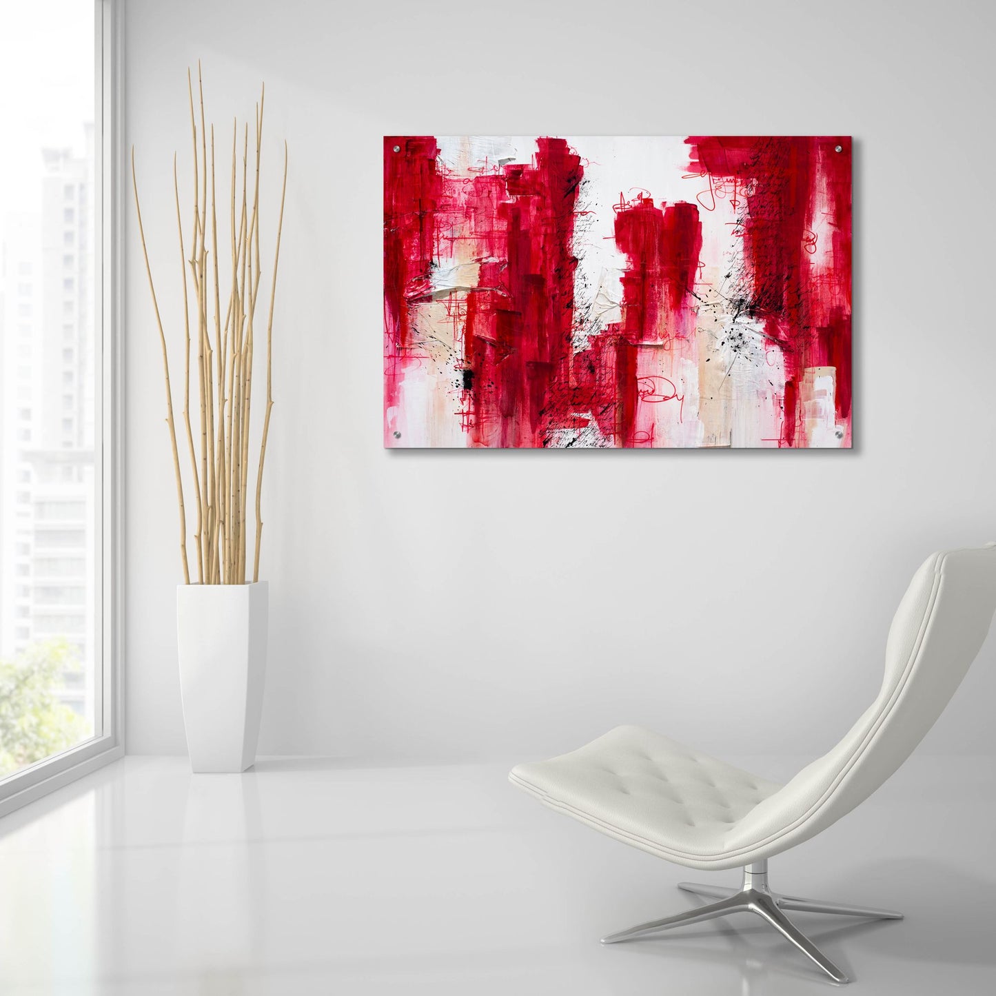 Epic Art 'Fifteen' by Hanna Bruer, Acrylic Glass Wall Art,36x24