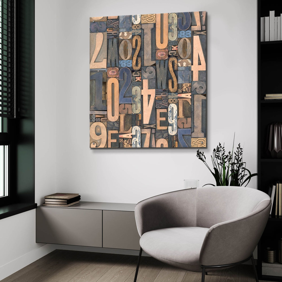 Epic Art 'Typography Photography repeat 3' by Holli Conger, Acrylic Glass Wall Art,36x36