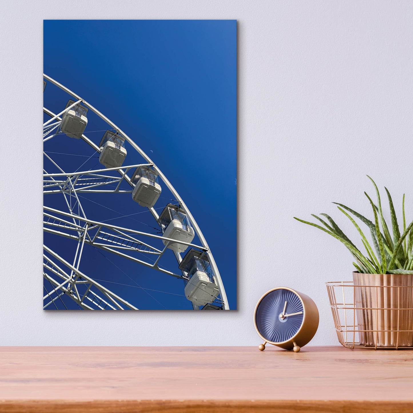 Epic Art 'Moon Shot Ferris Blue' by IMB, Acrylic Glass Wall Art,12x16