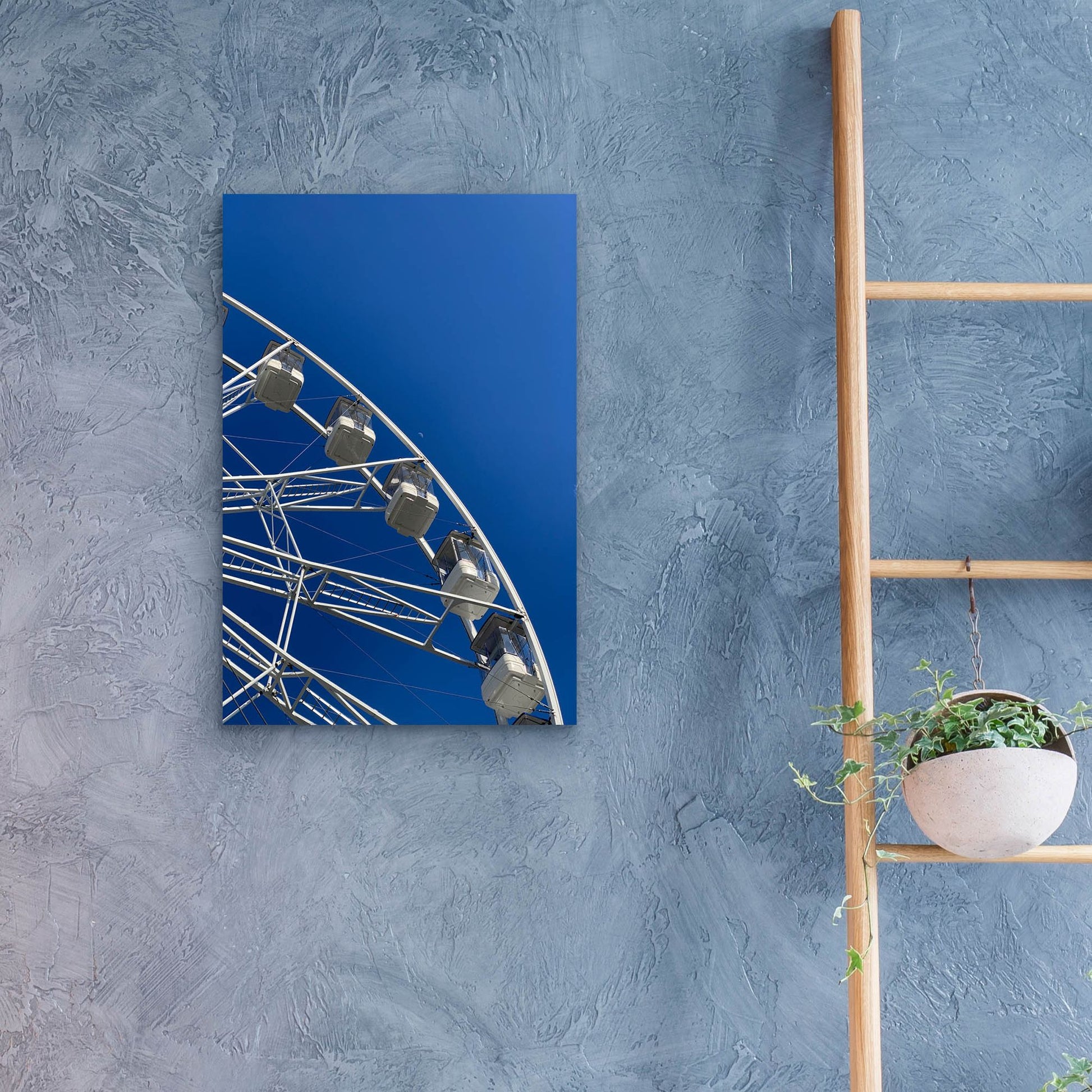 Epic Art 'Moon Shot Ferris Blue' by IMB, Acrylic Glass Wall Art,16x24