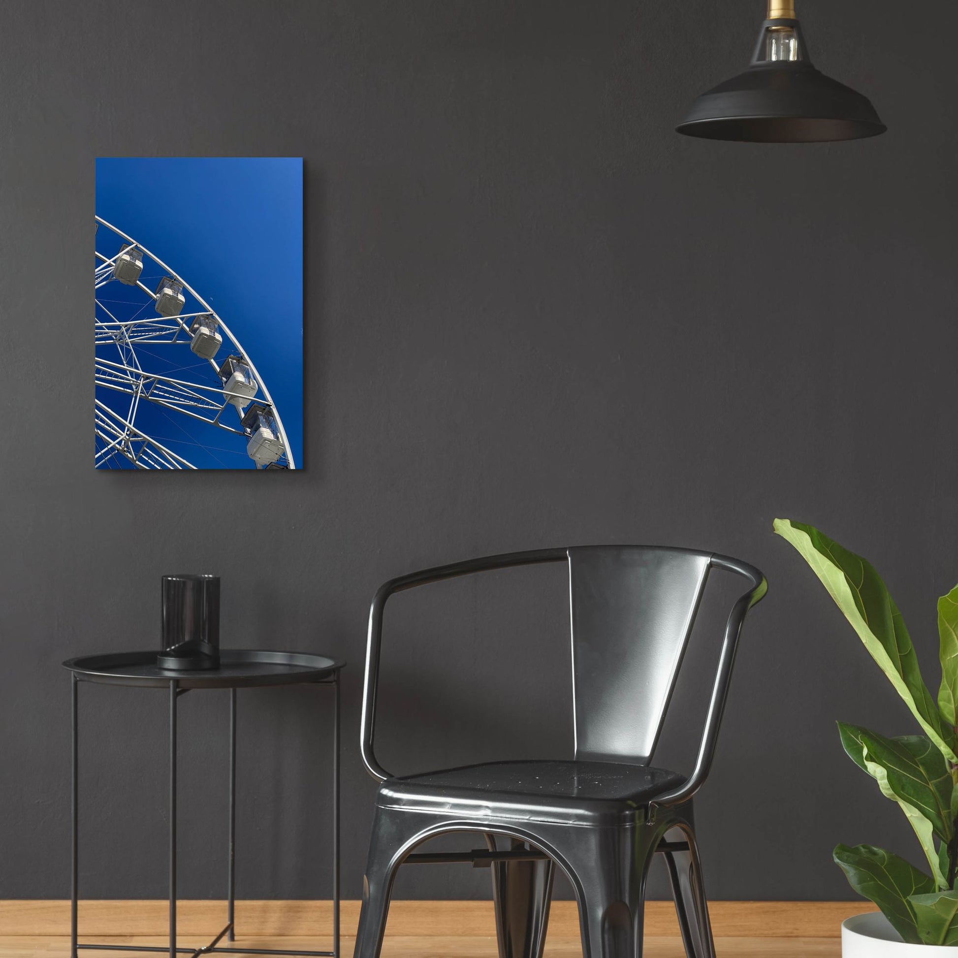 Epic Art 'Moon Shot Ferris Blue' by IMB, Acrylic Glass Wall Art,16x24