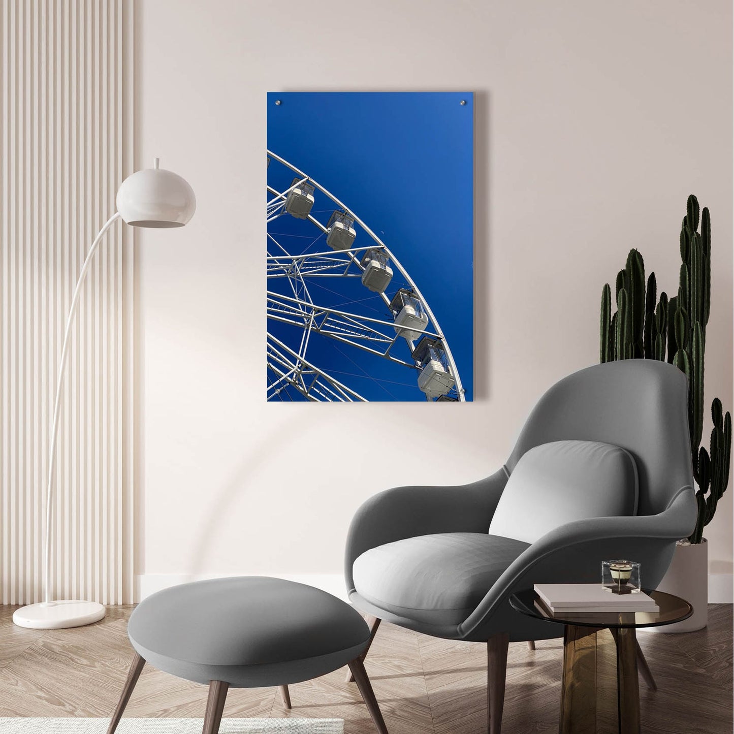 Epic Art 'Moon Shot Ferris Blue' by IMB, Acrylic Glass Wall Art,24x36