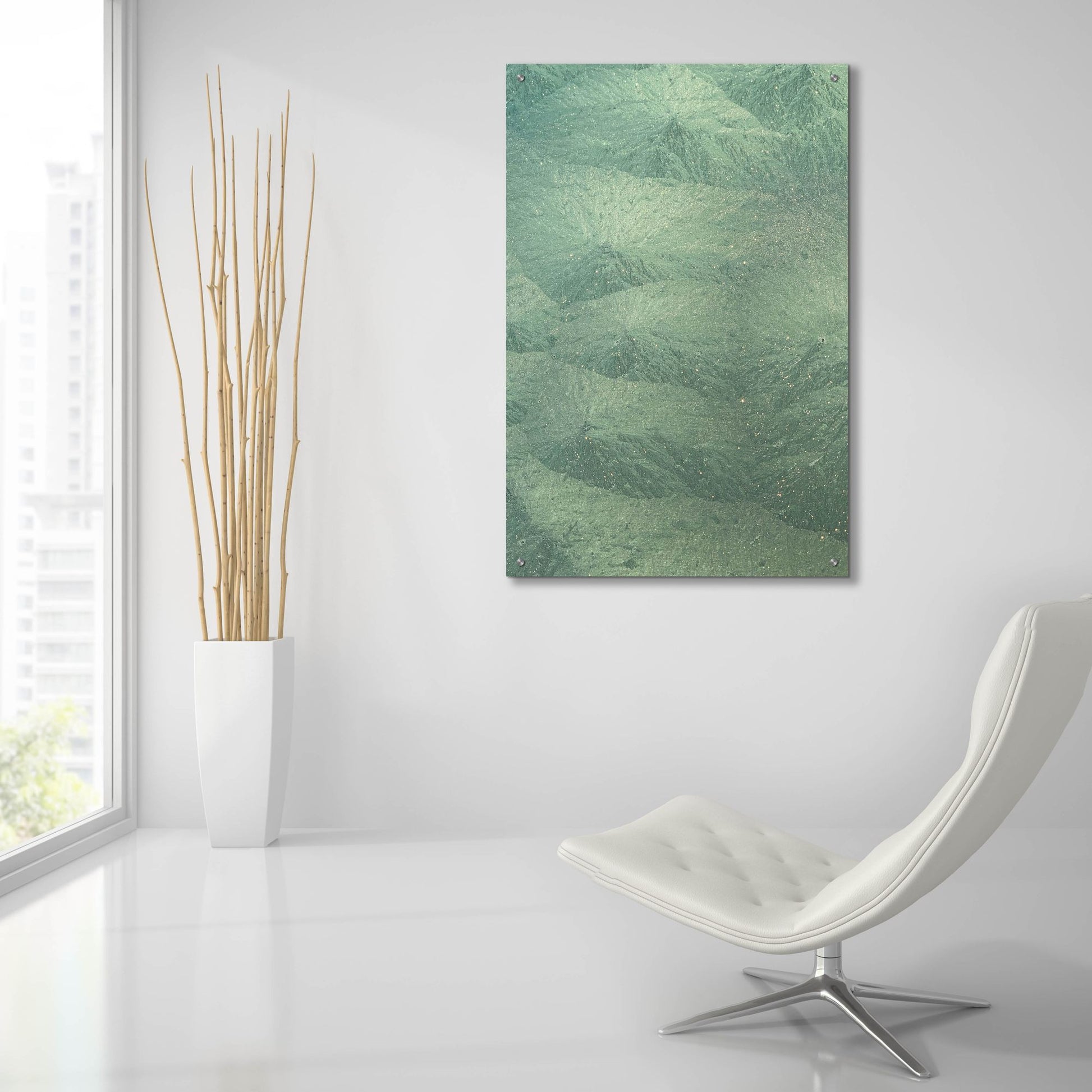 Epic Art 'Windshield Ice Green 1' by IMB, Acrylic Glass Wall Art,24x36