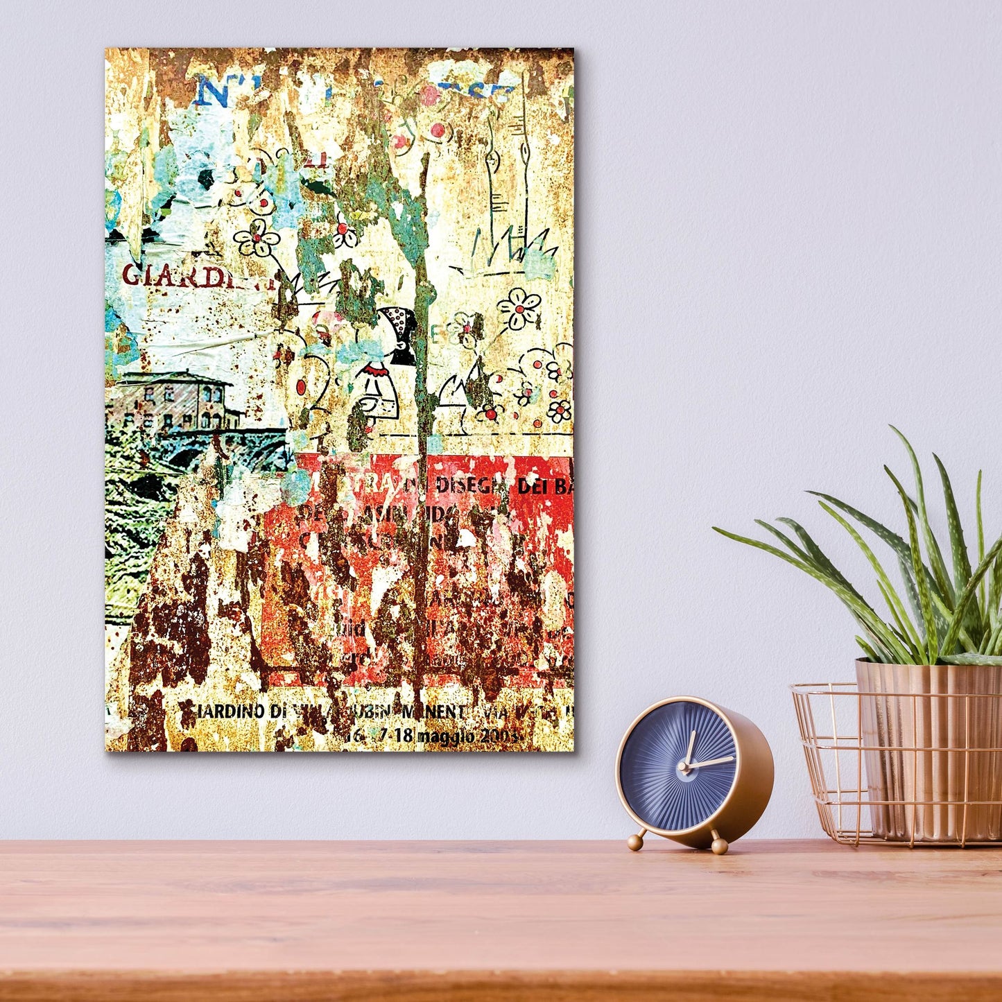 Epic Art 'Bus Poster Remnant Siena 18' by IMB, Acrylic Glass Wall Art,12x16