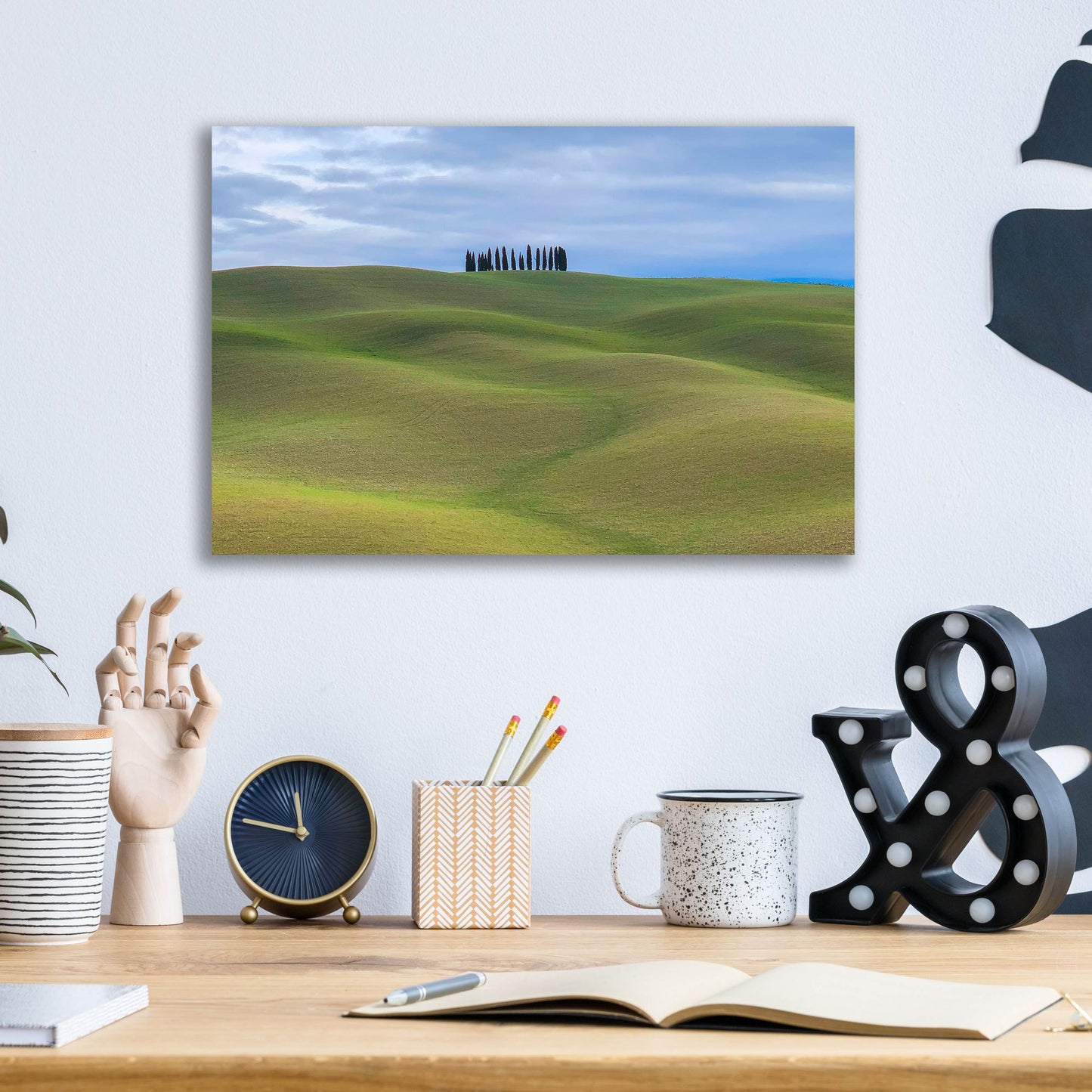 Epic Art 'Val d'Orcia Respite' by IMB, Acrylic Glass Wall Art,16x12