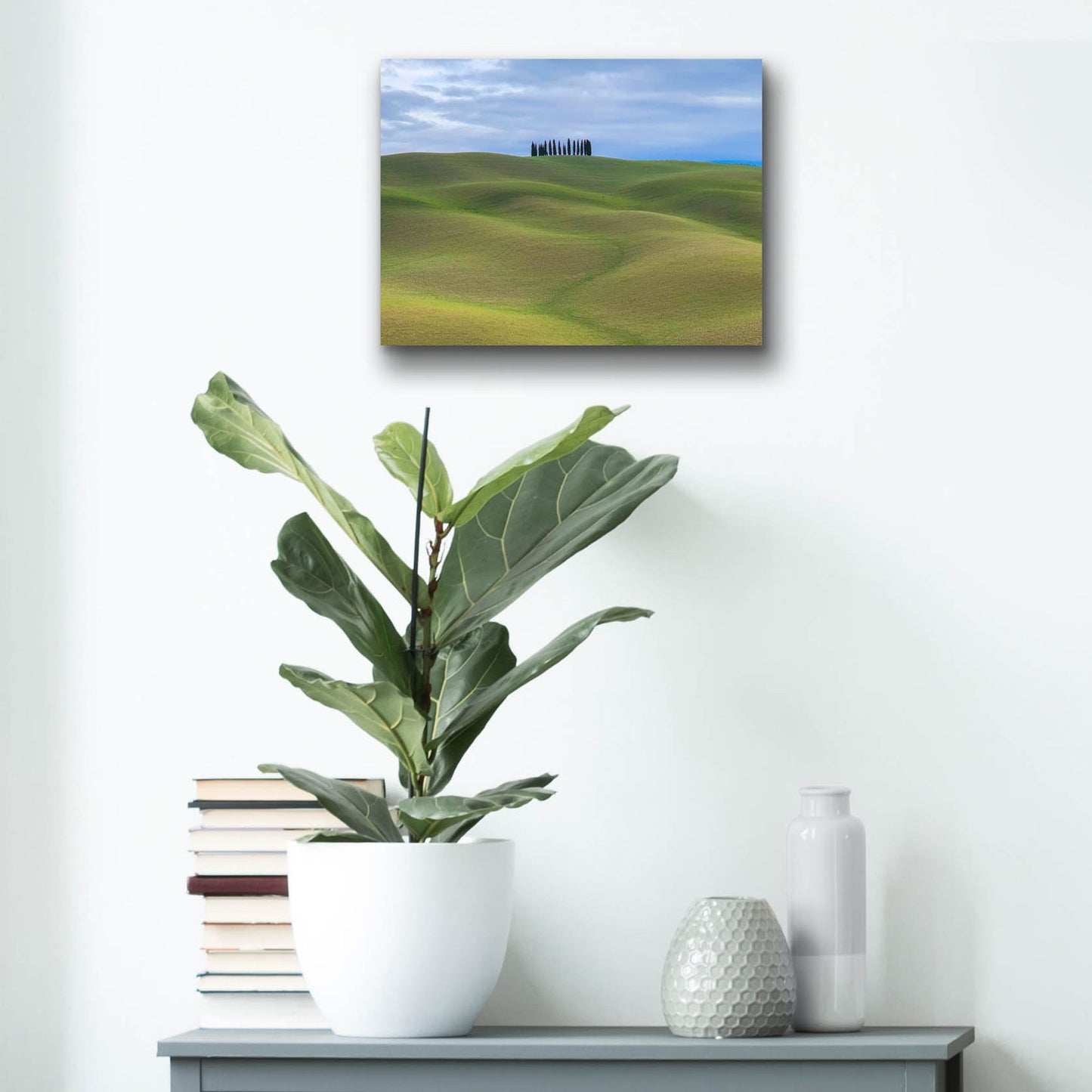 Epic Art 'Val d'Orcia Respite' by IMB, Acrylic Glass Wall Art,16x12