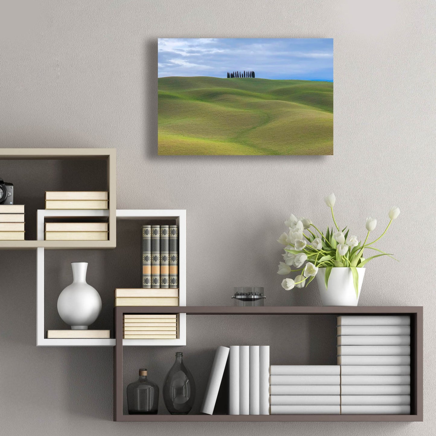 Epic Art 'Val d'Orcia Respite' by IMB, Acrylic Glass Wall Art,24x16