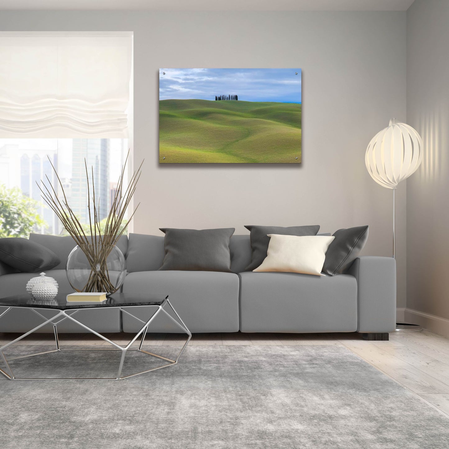 Epic Art 'Val d'Orcia Respite' by IMB, Acrylic Glass Wall Art,36x24