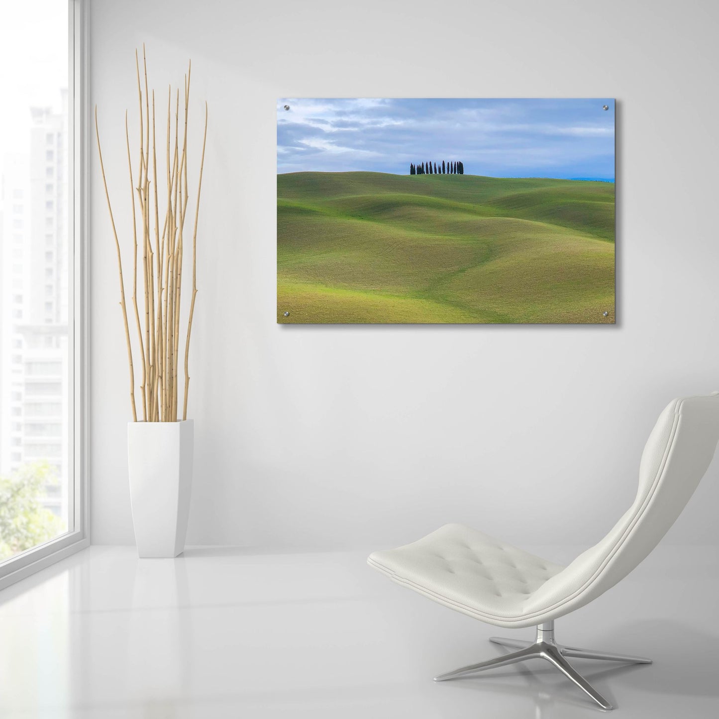 Epic Art 'Val d'Orcia Respite' by IMB, Acrylic Glass Wall Art,36x24