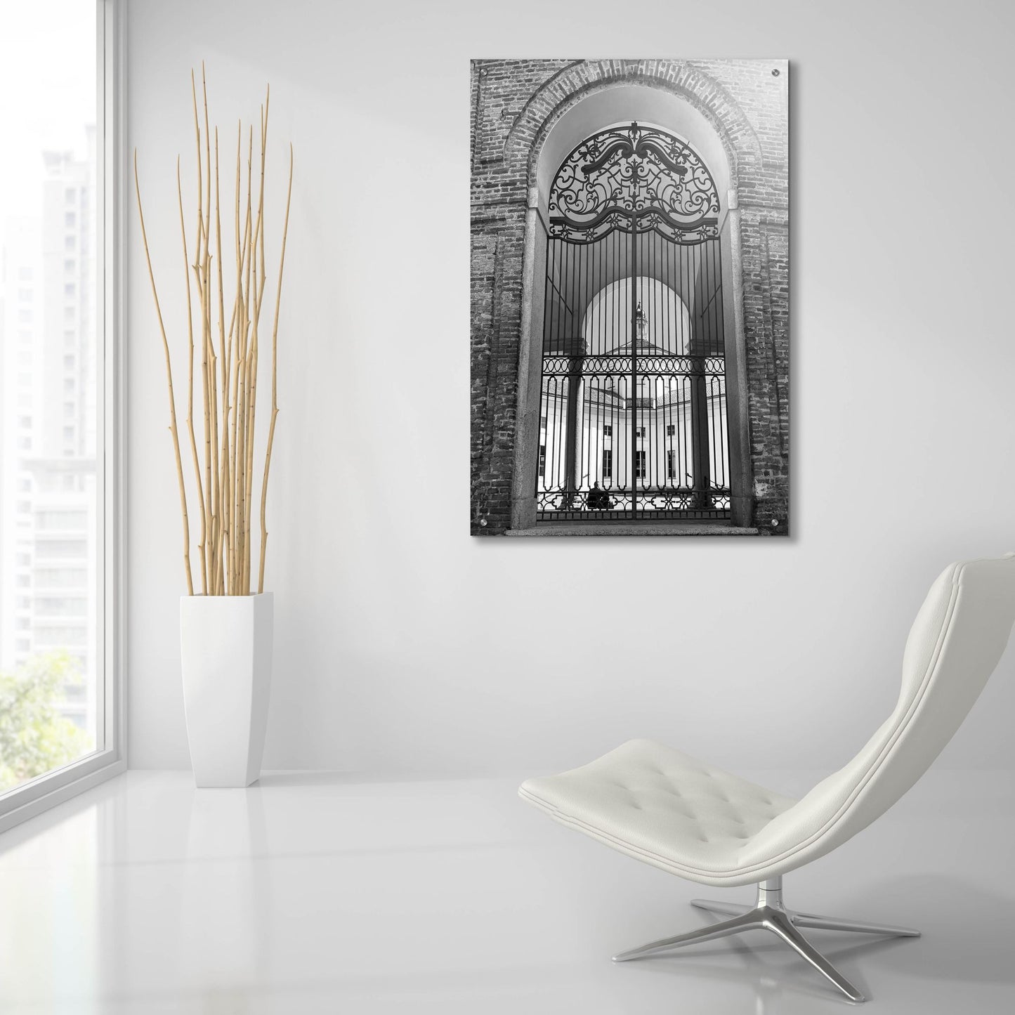 Epic Art 'The Rotunda BNW' by IMB, Acrylic Glass Wall Art,24x36