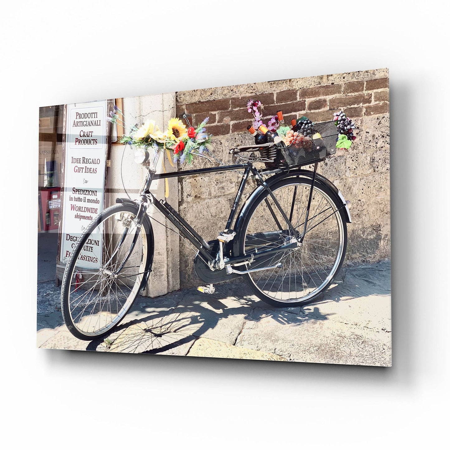 Epic Art 'Artisan Bicycle Siena' by IMB, Acrylic Glass Wall Art,16x12