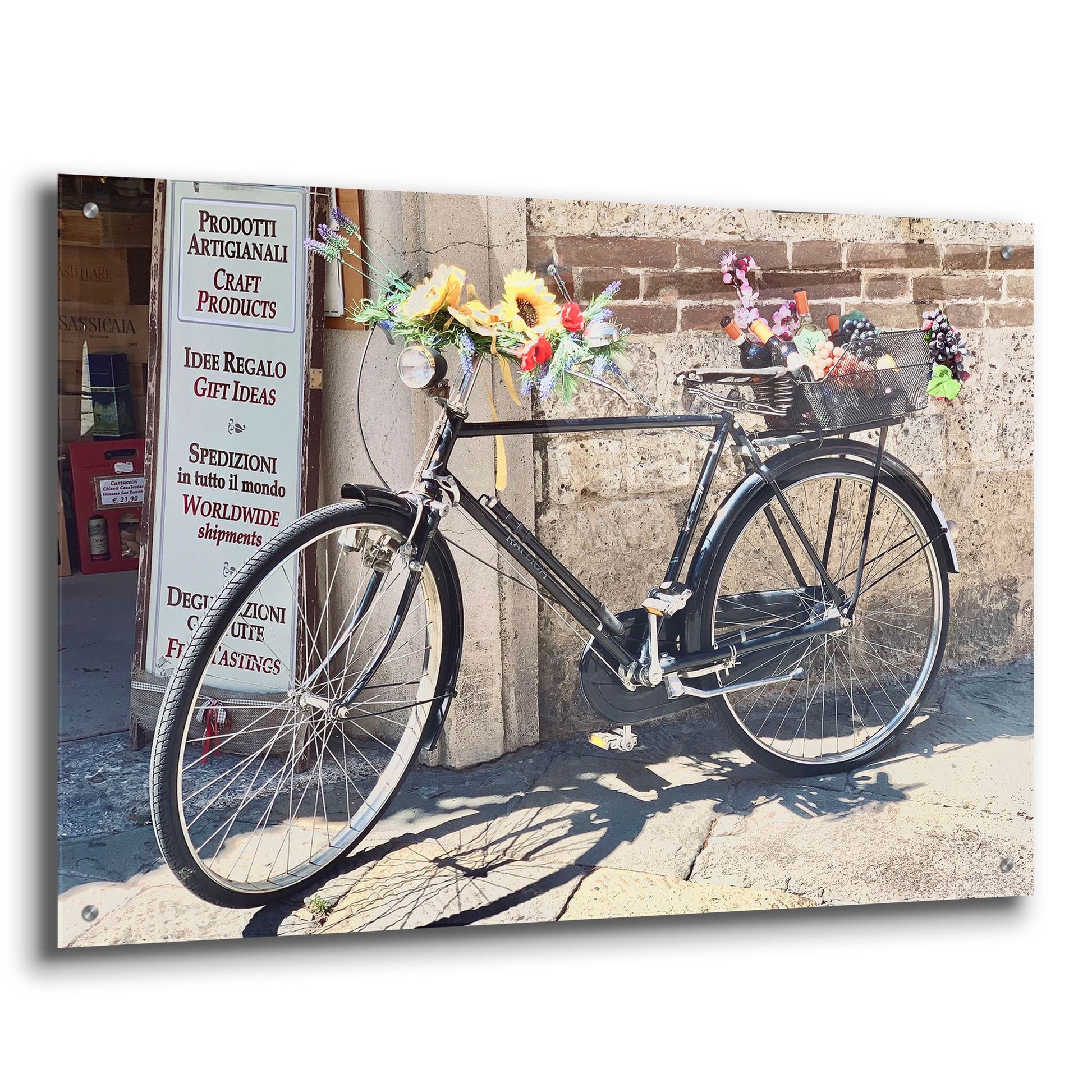 Epic Art 'Artisan Bicycle Siena' by IMB, Acrylic Glass Wall Art,36x24