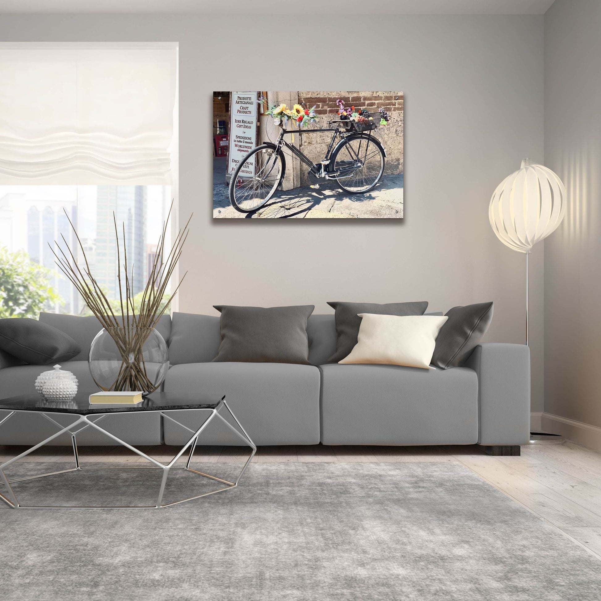 Epic Art 'Artisan Bicycle Siena' by IMB, Acrylic Glass Wall Art,36x24