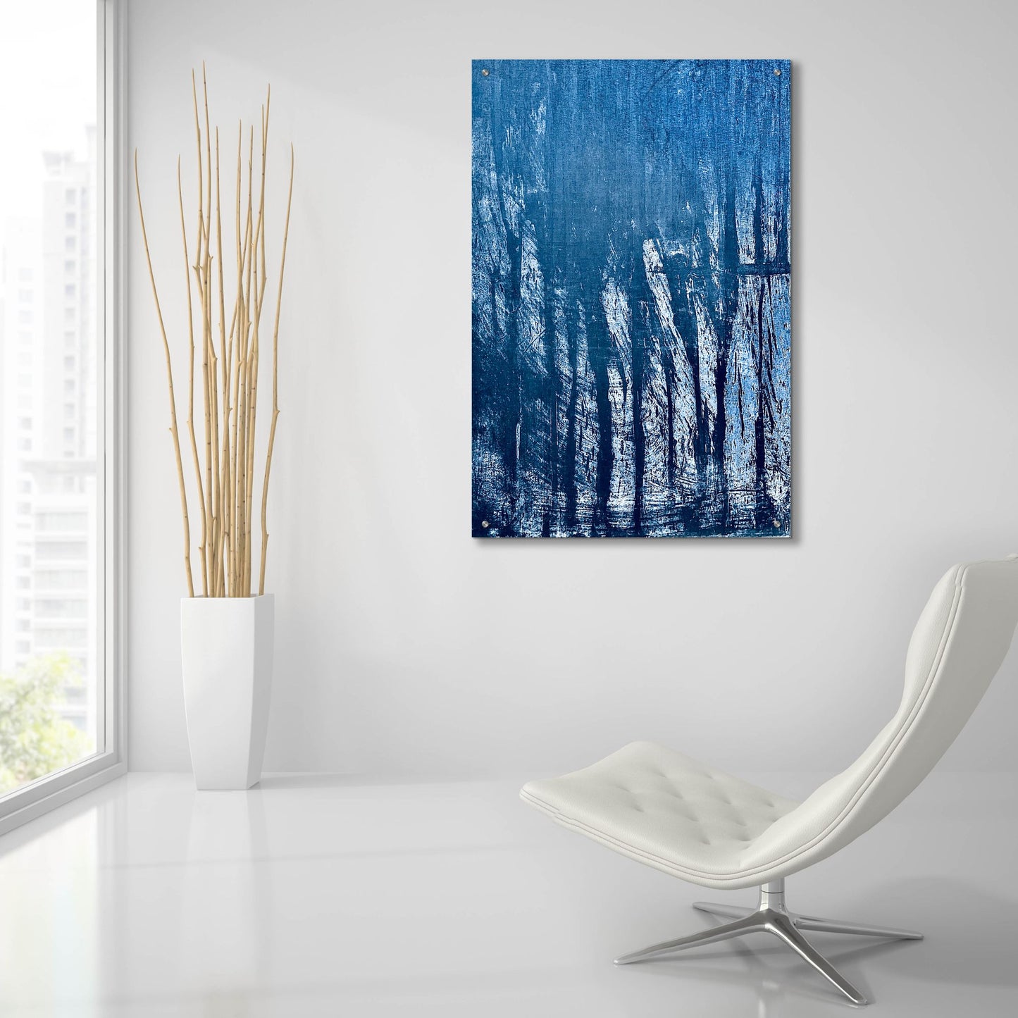 Epic Art 'Blue Sundays' by IMB, Acrylic Glass Wall Art,24x36