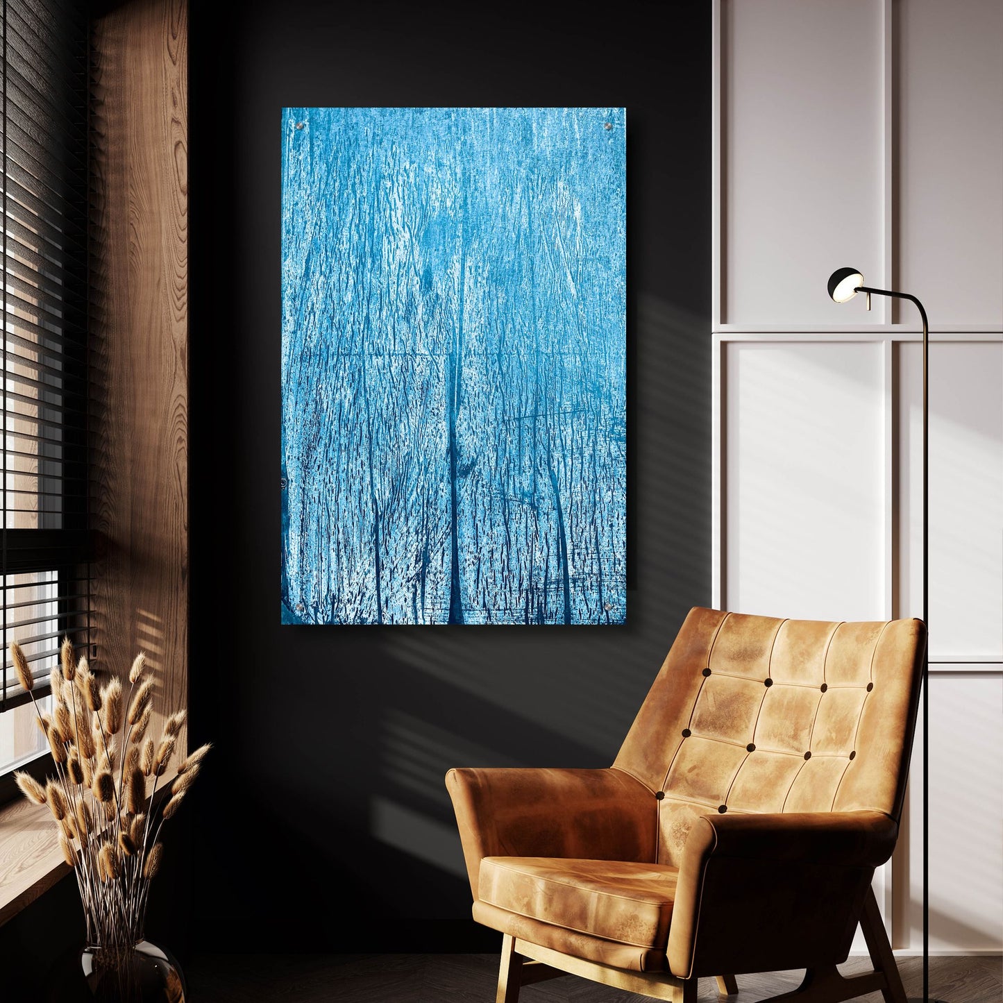 Epic Art 'Reaching for the Sky Blue' by IMB, Acrylic Glass Wall Art,24x36