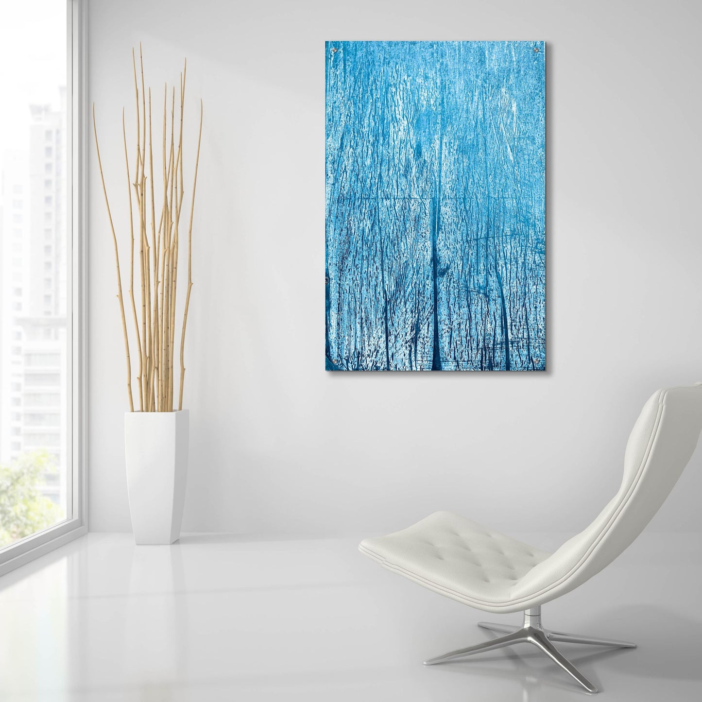 Epic Art 'Reaching for the Sky Blue' by IMB, Acrylic Glass Wall Art,24x36