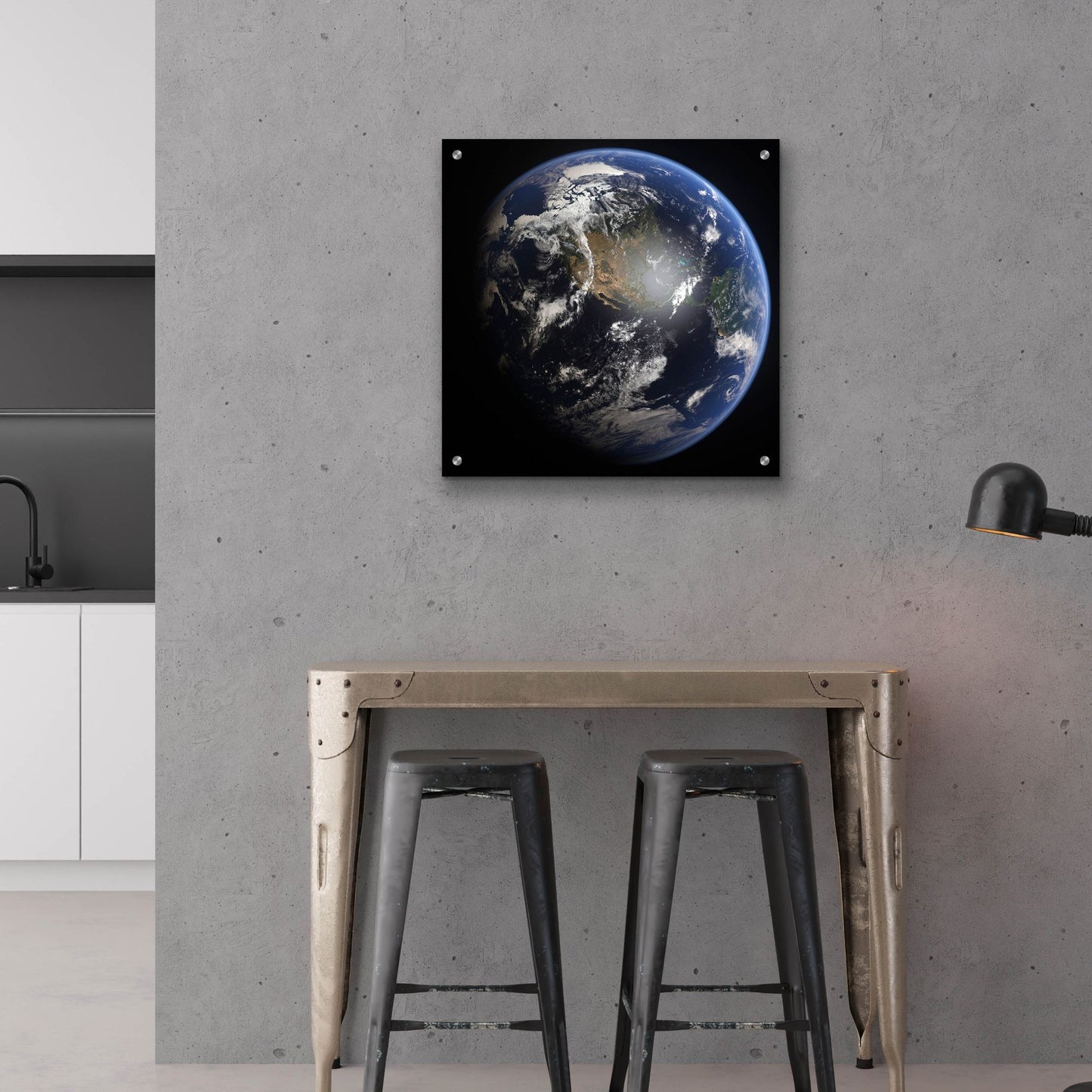 Epic Art 'Earth' by Epic Portfolio, Acrylic Glass Wall Art,24x24