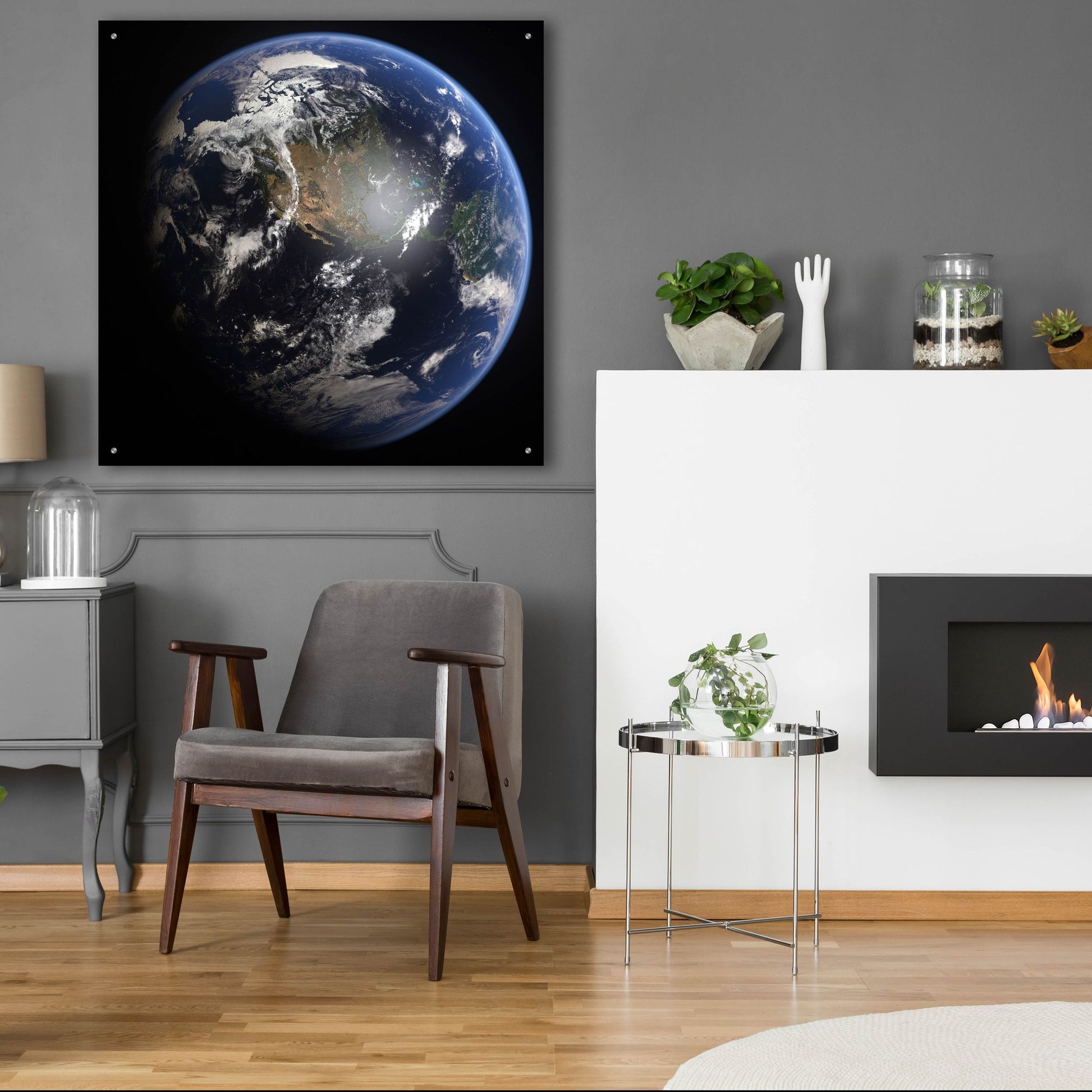 Epic Art 'Earth' by Epic Portfolio, Acrylic Glass Wall Art,36x36