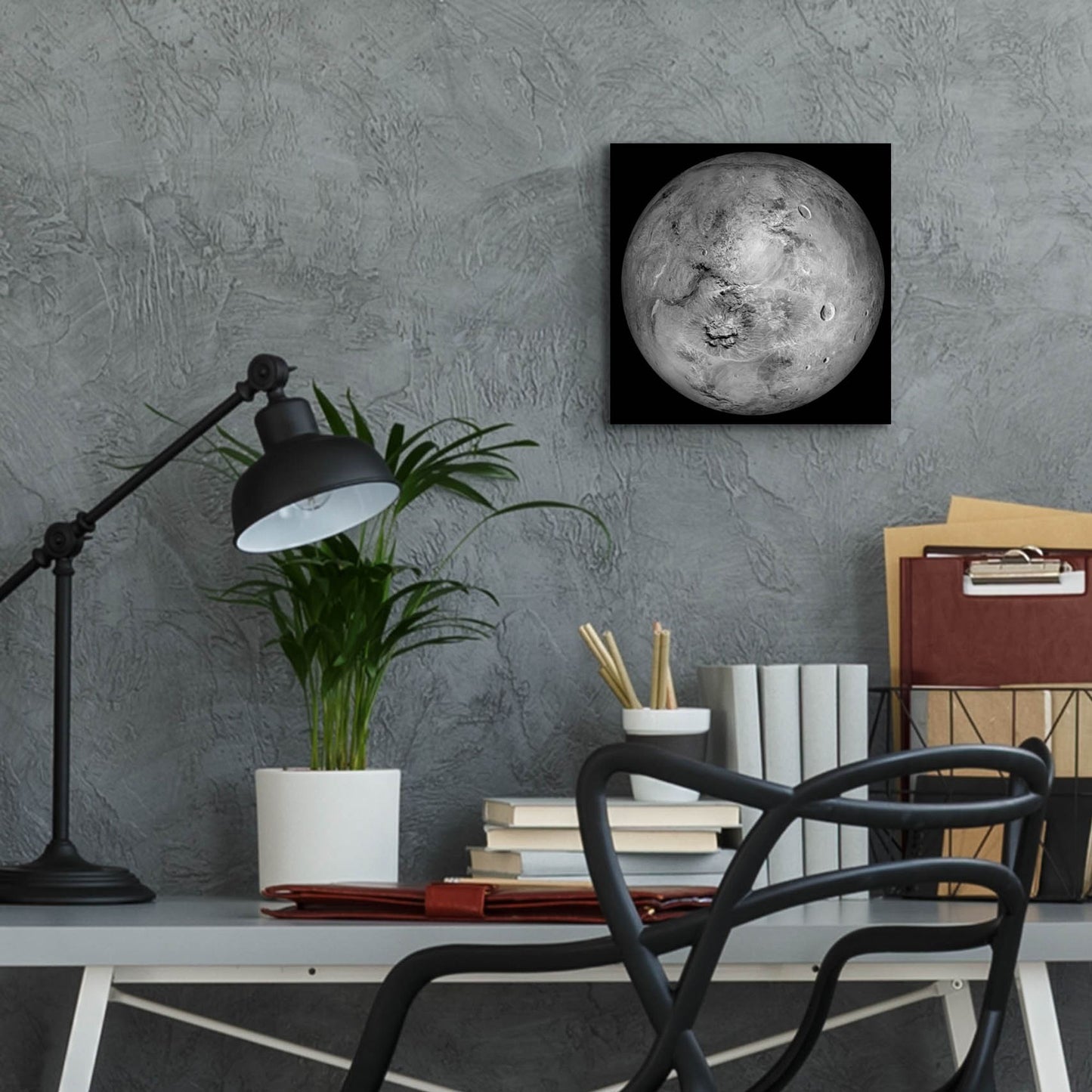 Epic Art 'Haumea Dwarf Planet' by Epic Portfolio, Acrylic Glass Wall Art,12x12