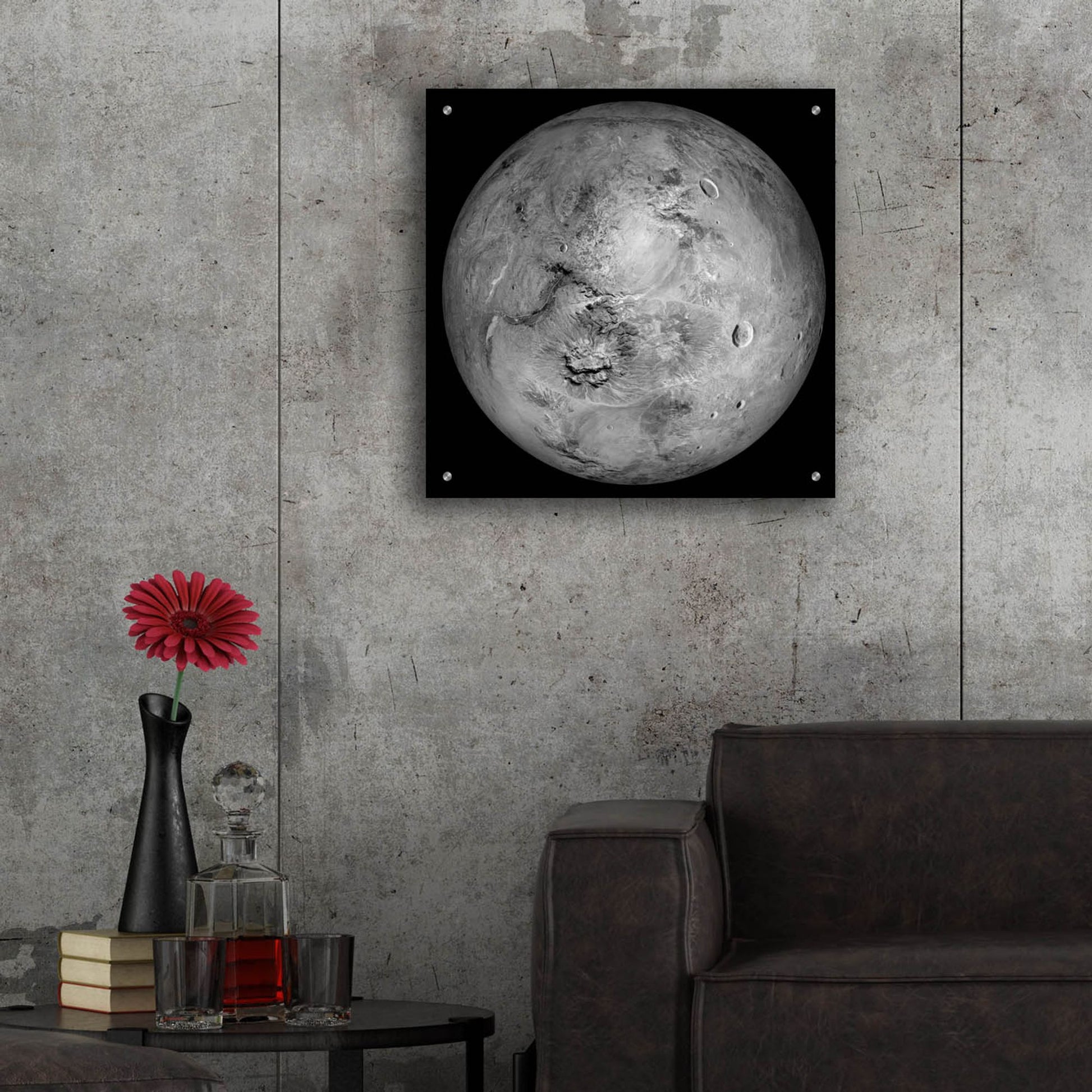 Epic Art 'Haumea Dwarf Planet' by Epic Portfolio, Acrylic Glass Wall Art,24x24