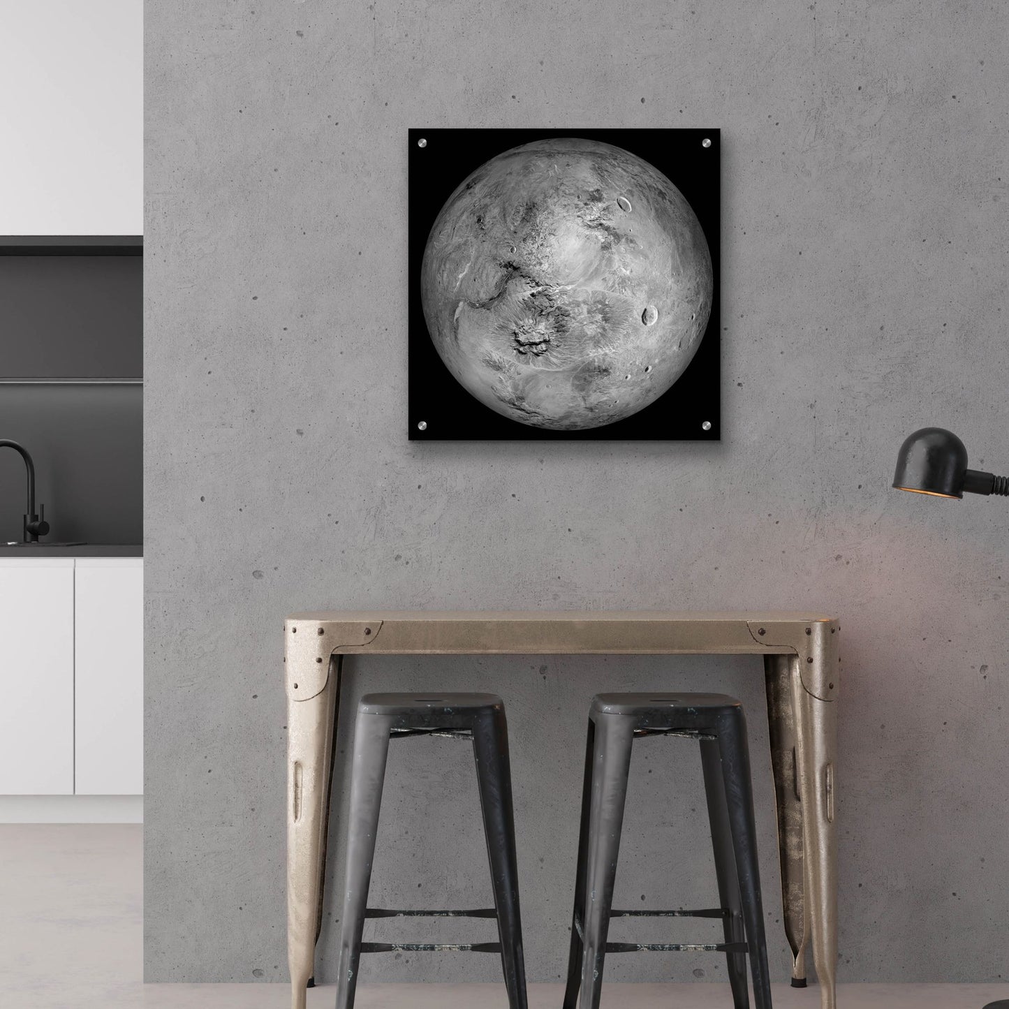 Epic Art 'Haumea Dwarf Planet' by Epic Portfolio, Acrylic Glass Wall Art,24x24