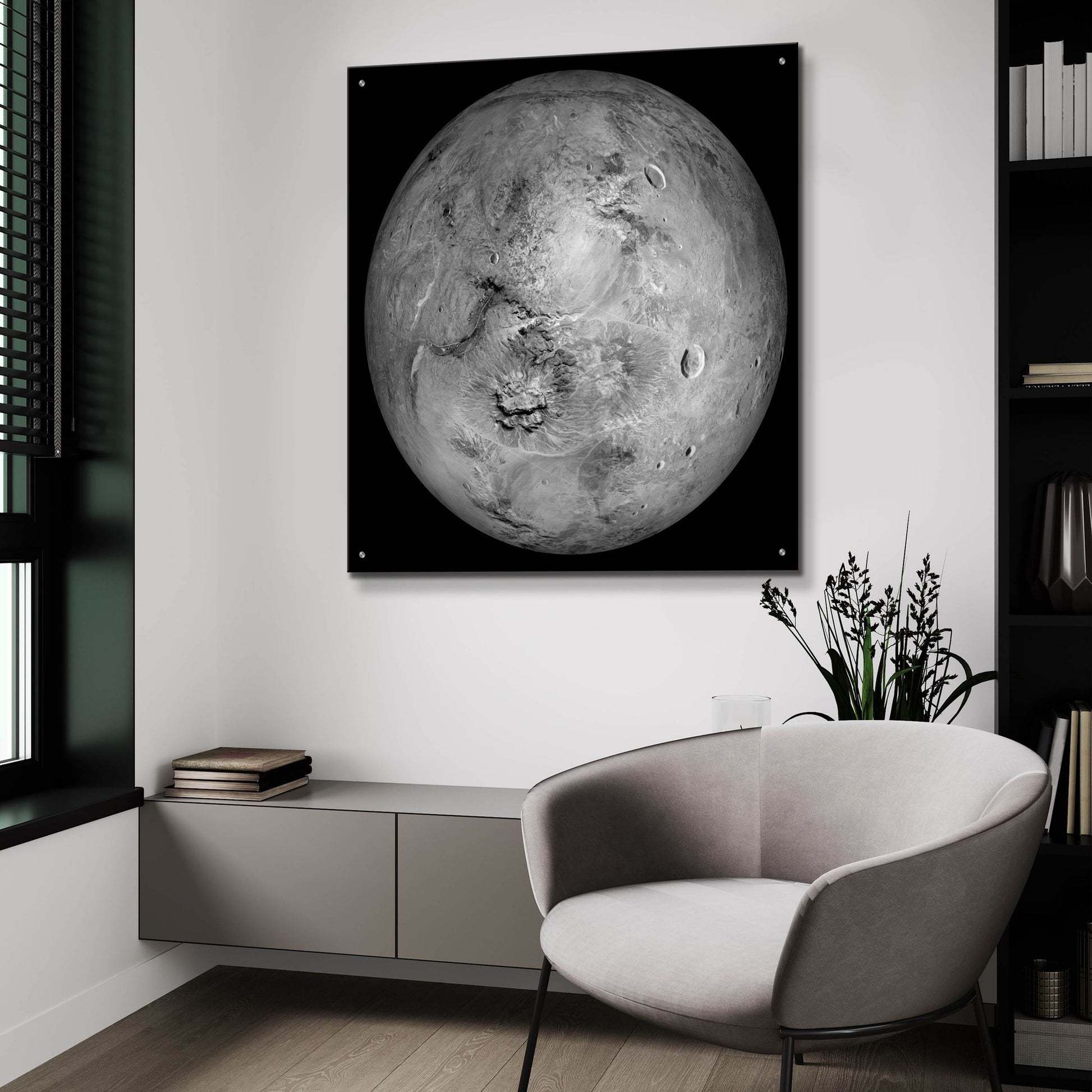 Epic Art 'Haumea Dwarf Planet' by Epic Portfolio, Acrylic Glass Wall Art,36x36