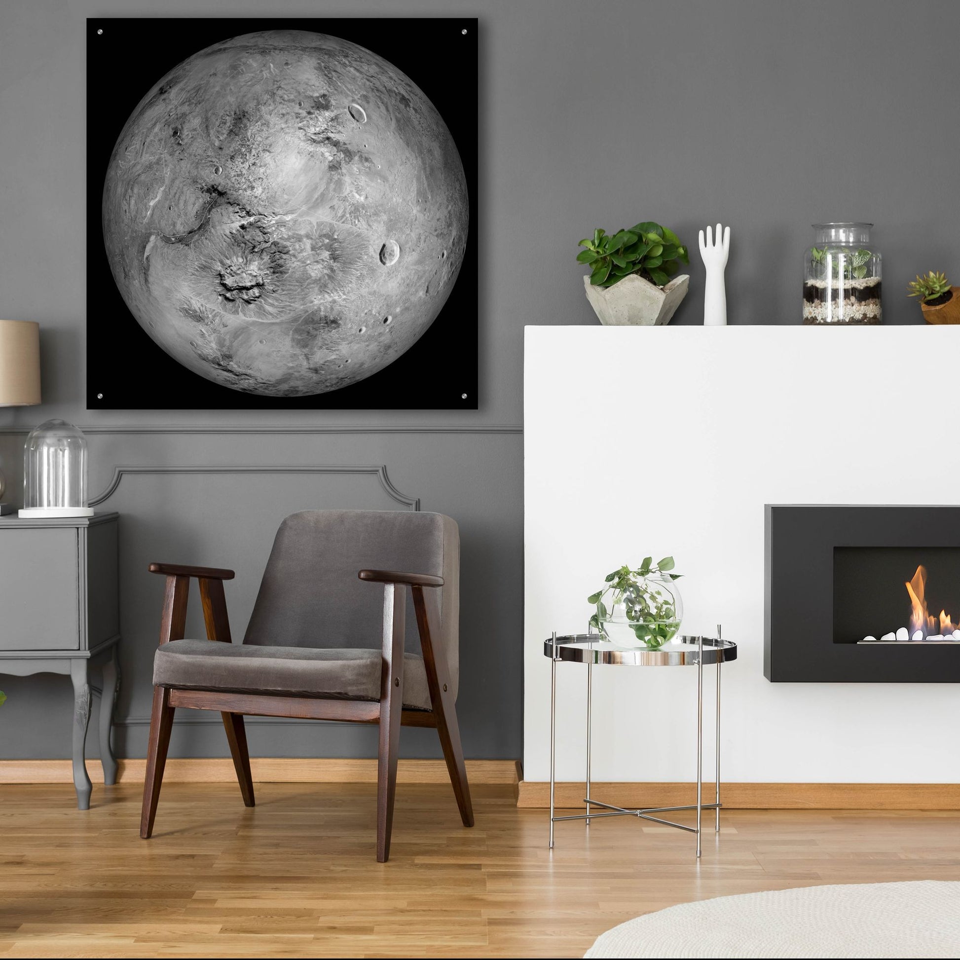 Epic Art 'Haumea Dwarf Planet' by Epic Portfolio, Acrylic Glass Wall Art,36x36