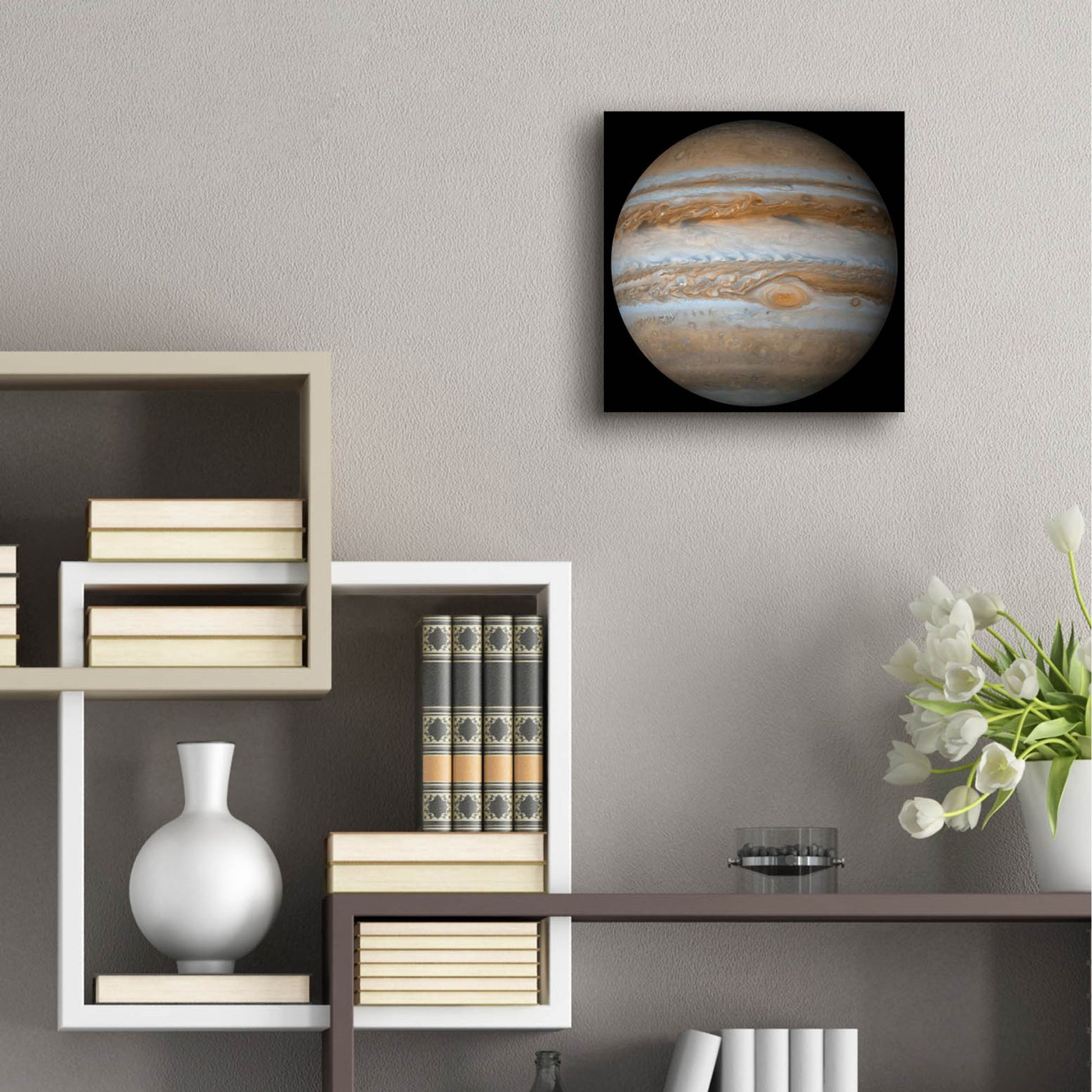 Epic Art 'Planet Jupiter' by Epic Portfolio, Acrylic Glass Wall Art,12x12