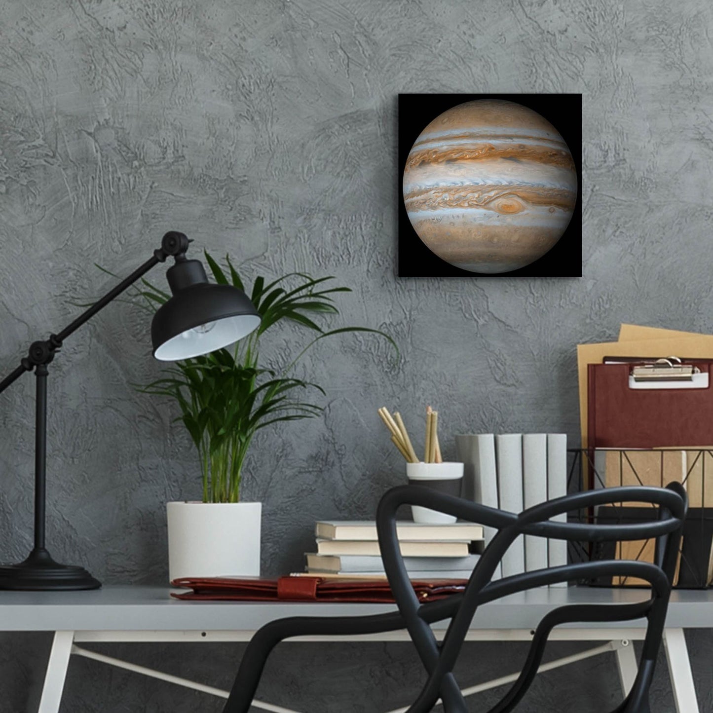 Epic Art 'Planet Jupiter' by Epic Portfolio, Acrylic Glass Wall Art,12x12