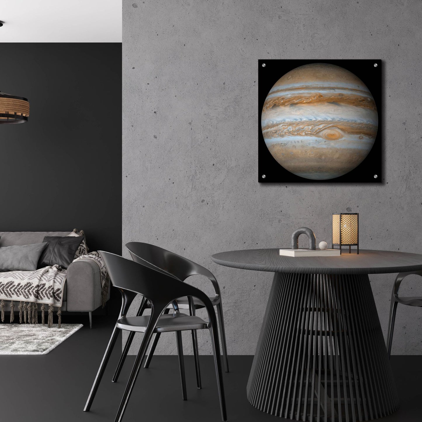 Epic Art 'Planet Jupiter' by Epic Portfolio, Acrylic Glass Wall Art,24x24