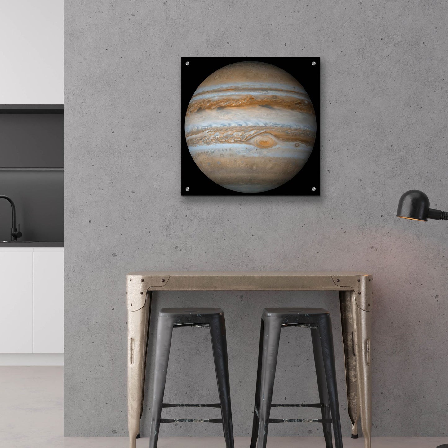 Epic Art 'Planet Jupiter' by Epic Portfolio, Acrylic Glass Wall Art,24x24