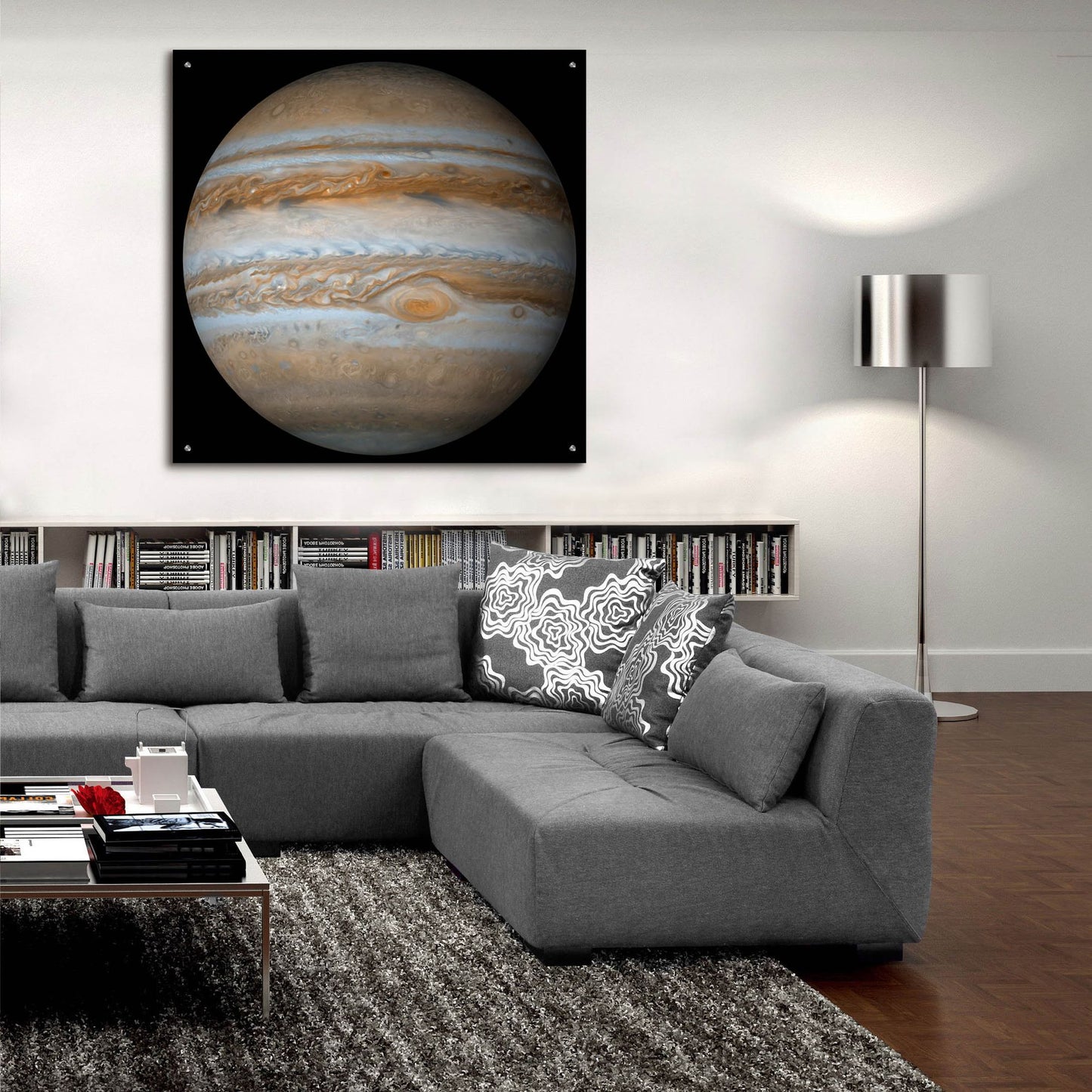 Epic Art 'Planet Jupiter' by Epic Portfolio, Acrylic Glass Wall Art,36x36