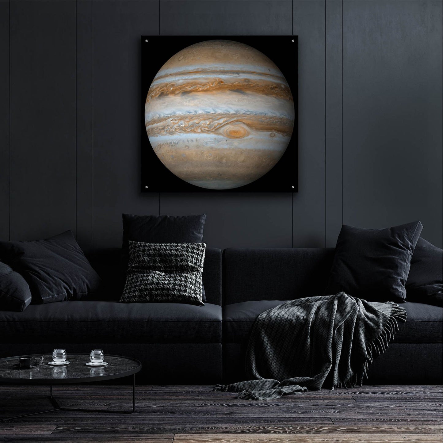 Epic Art 'Planet Jupiter' by Epic Portfolio, Acrylic Glass Wall Art,36x36