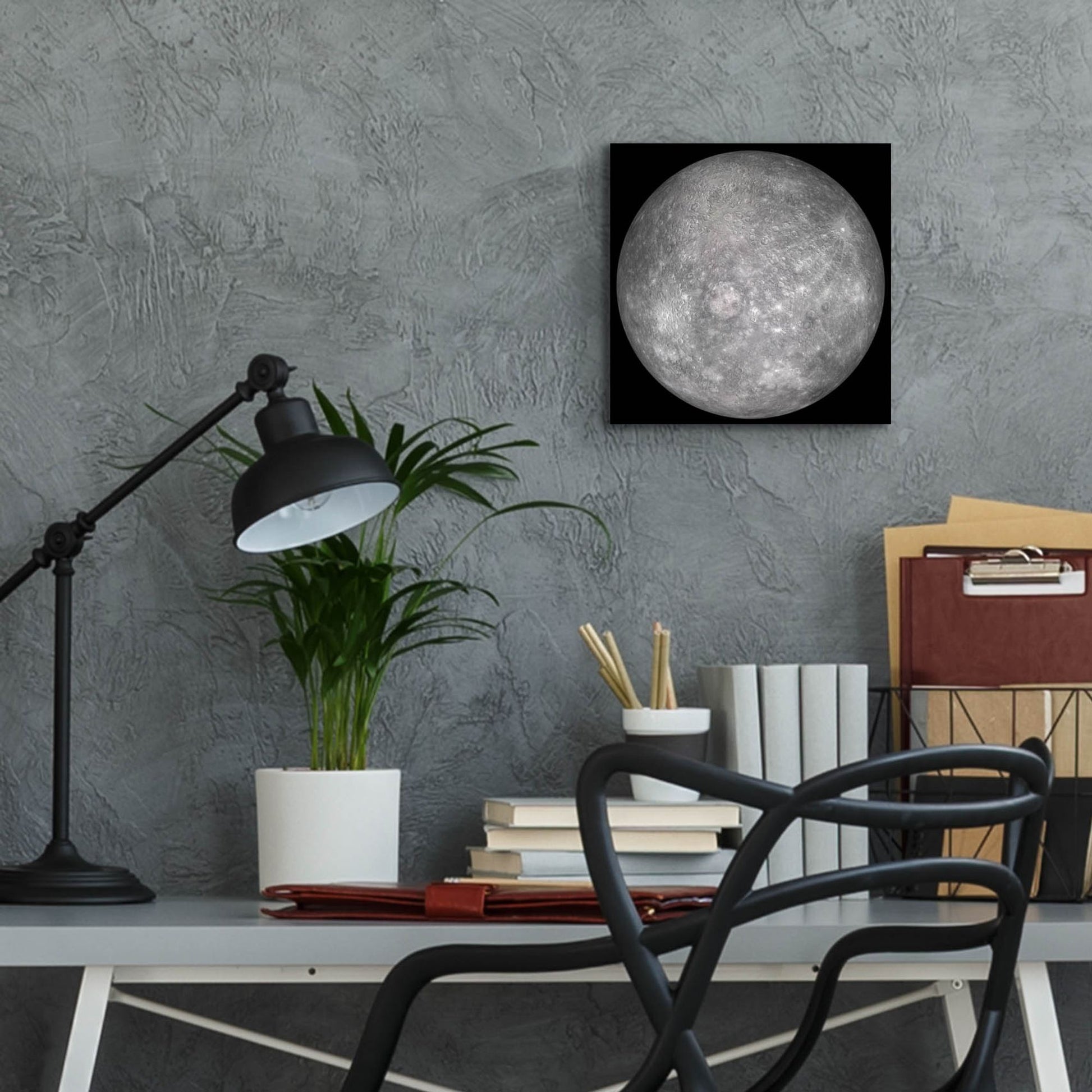 Epic Art 'Planet Mercury' by Epic Portfolio, Acrylic Glass Wall Art,12x12