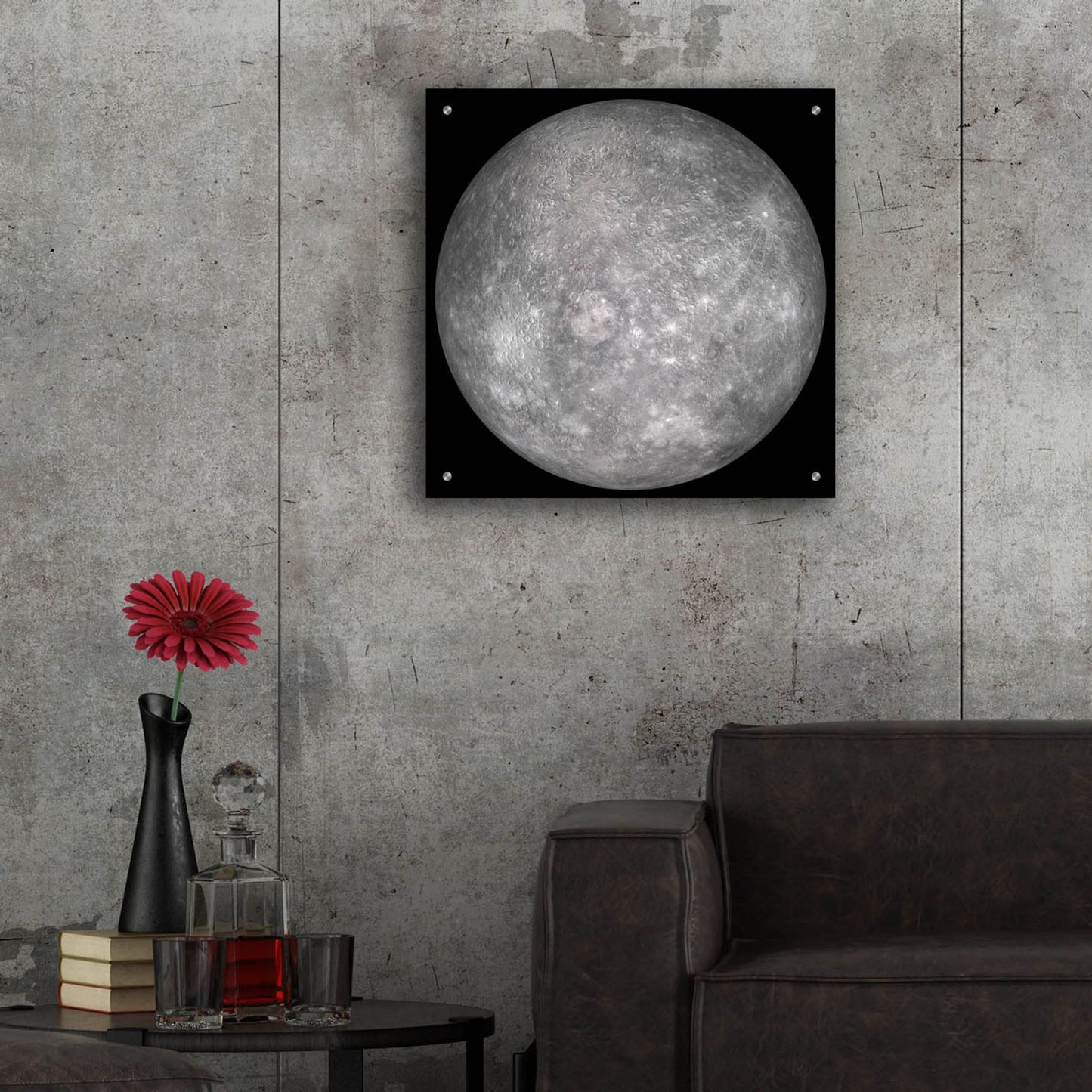 Epic Art 'Planet Mercury' by Epic Portfolio, Acrylic Glass Wall Art,24x24