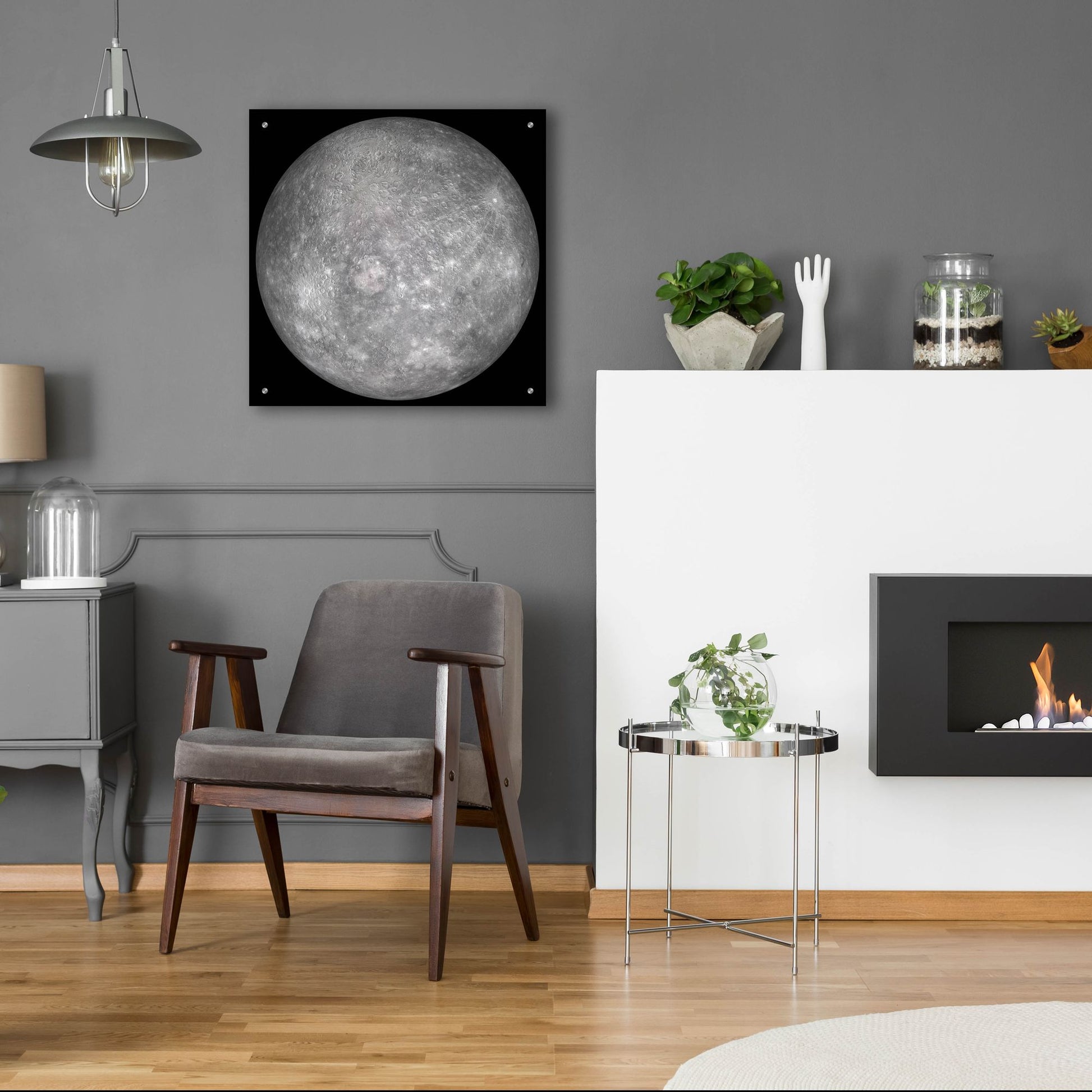 Epic Art 'Planet Mercury' by Epic Portfolio, Acrylic Glass Wall Art,24x24