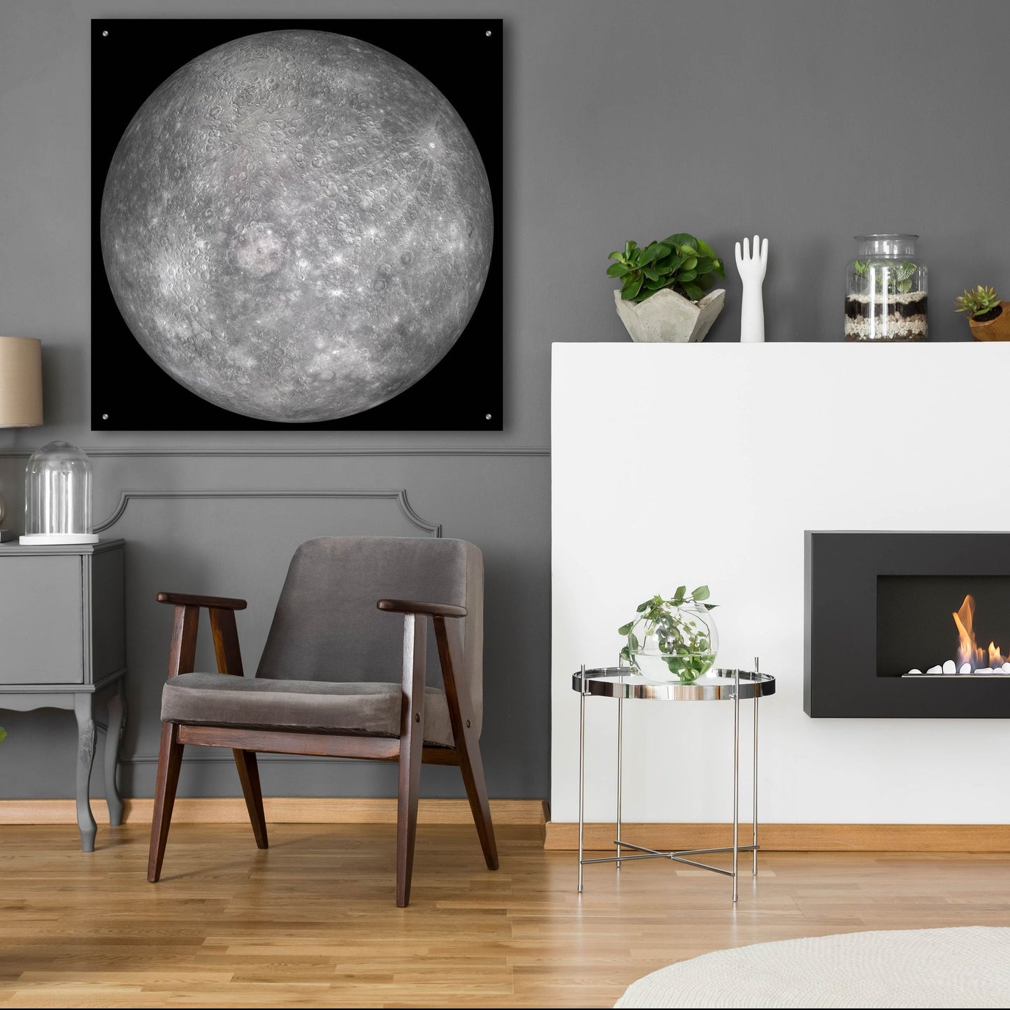 Epic Art 'Planet Mercury' by Epic Portfolio, Acrylic Glass Wall Art,36x36