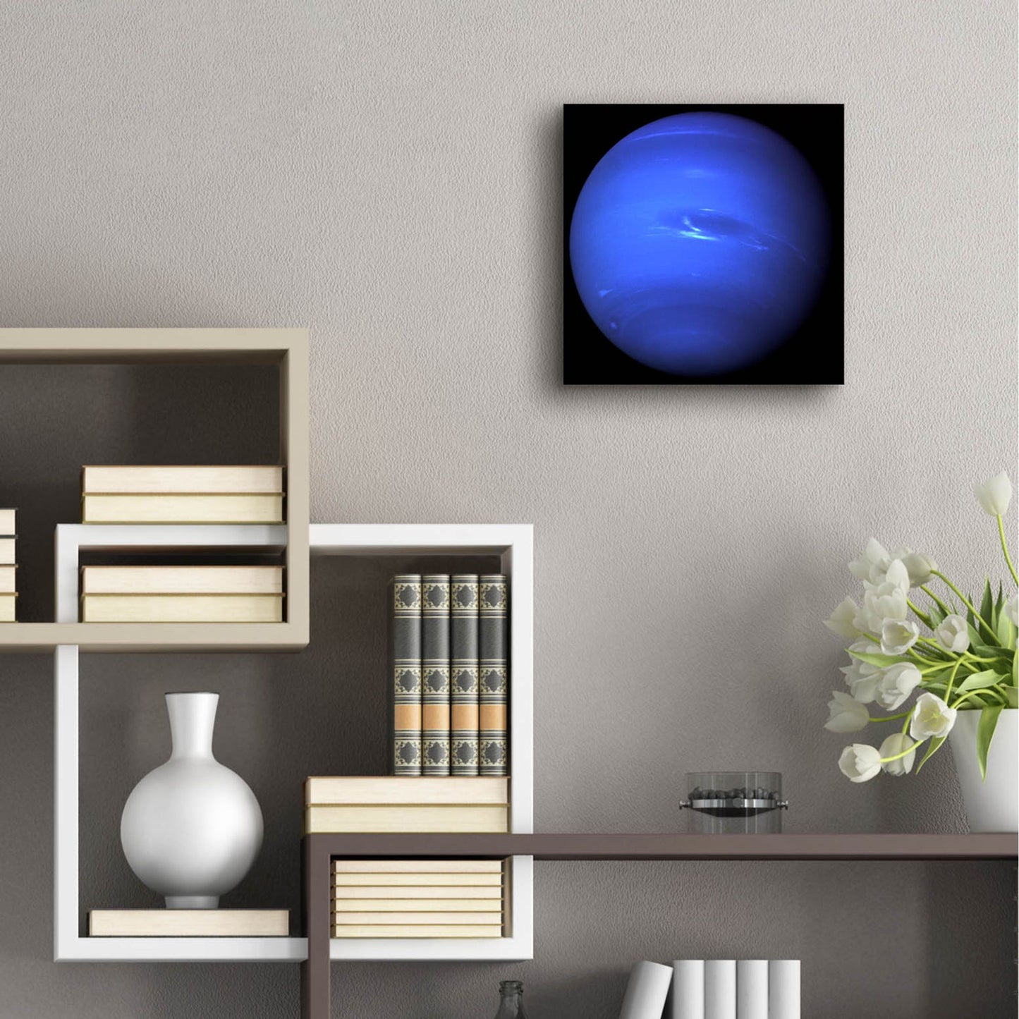 Epic Art 'Planet Neptun' by Epic Portfolio, Acrylic Glass Wall Art,12x12