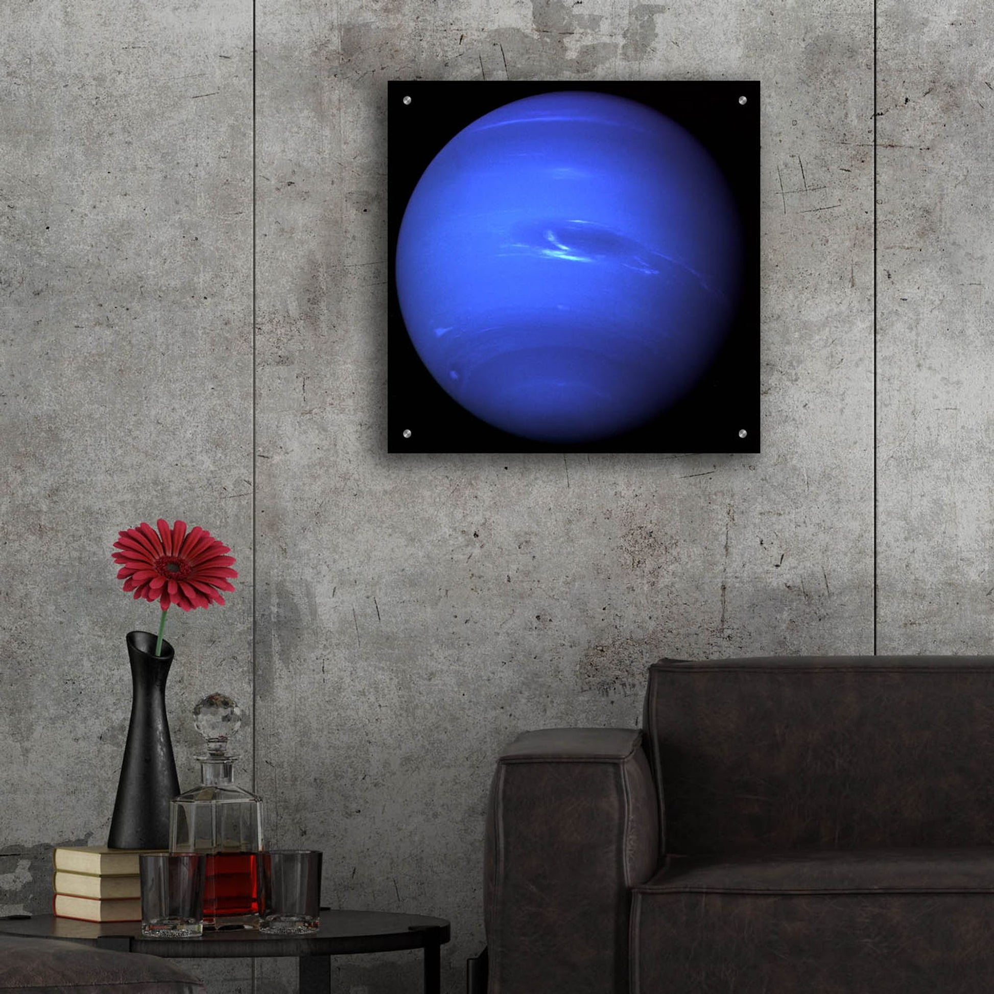 Epic Art 'Planet Neptun' by Epic Portfolio, Acrylic Glass Wall Art,24x24