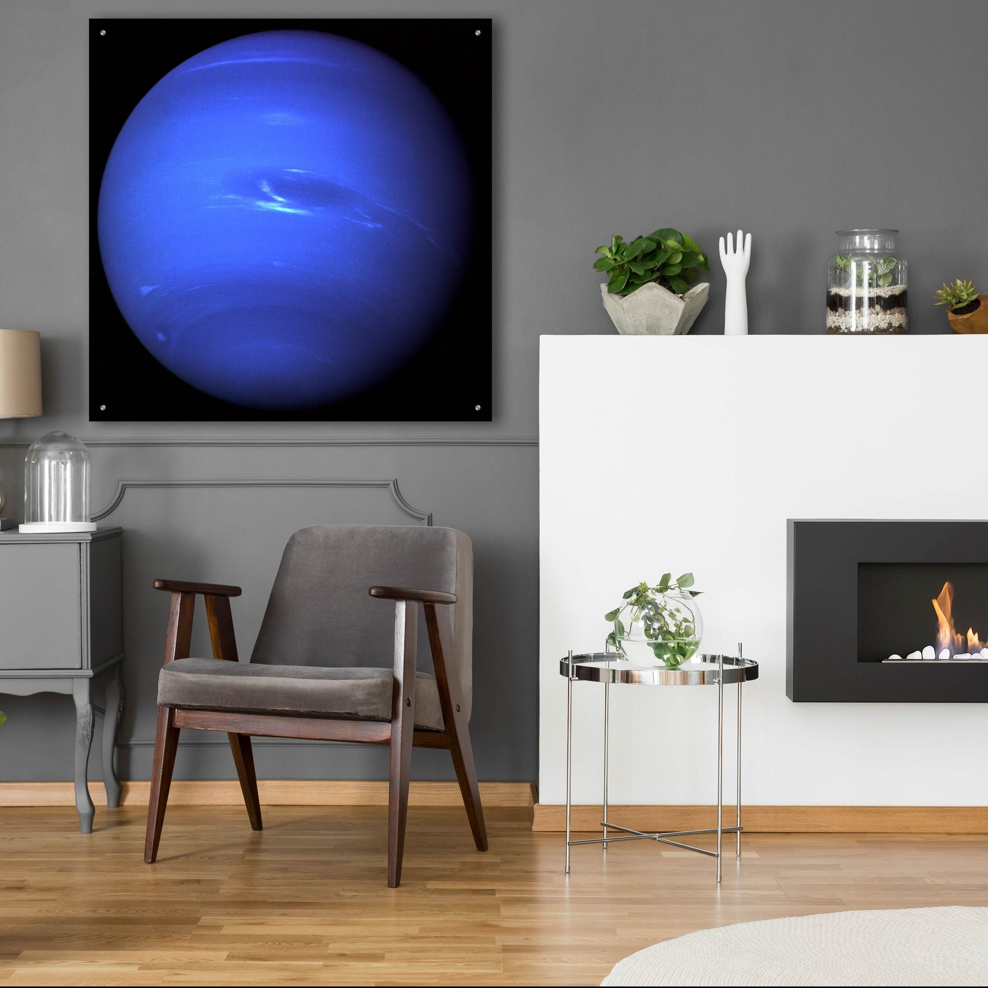 Epic Art 'Planet Neptun' by Epic Portfolio, Acrylic Glass Wall Art,36x36