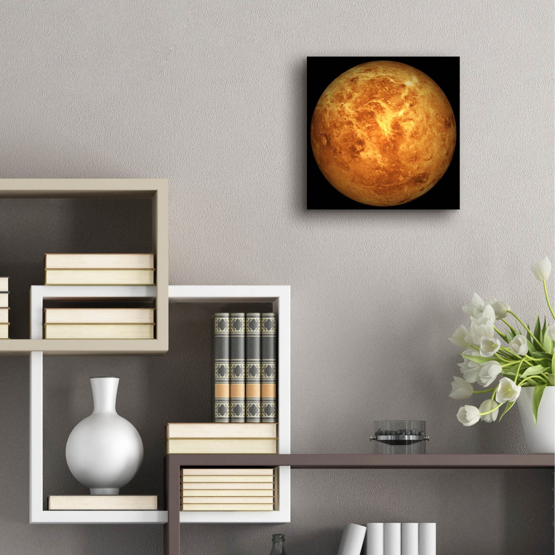 Epic Art 'Planet Venus' by Epic Portfolio, Acrylic Glass Wall Art,12x12