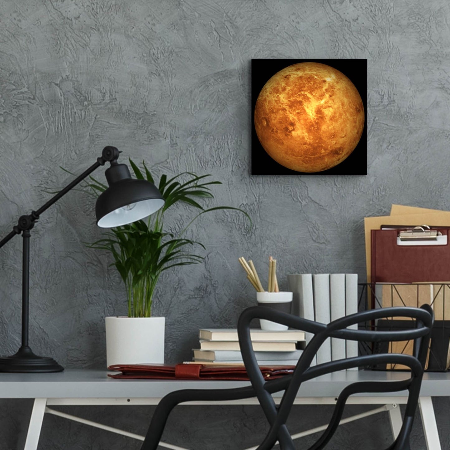 Epic Art 'Planet Venus' by Epic Portfolio, Acrylic Glass Wall Art,12x12