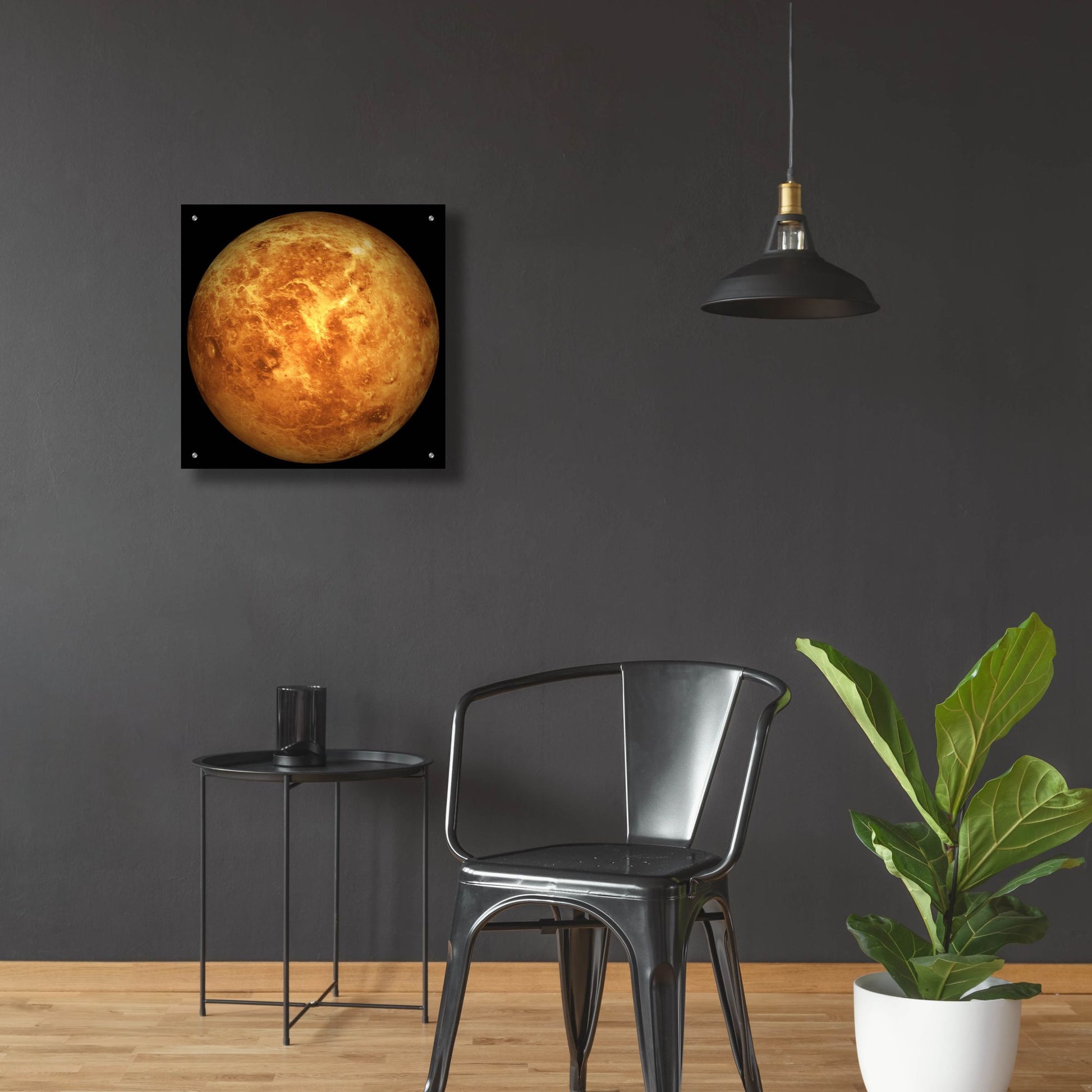 Epic Art 'Planet Venus' by Epic Portfolio, Acrylic Glass Wall Art,24x24